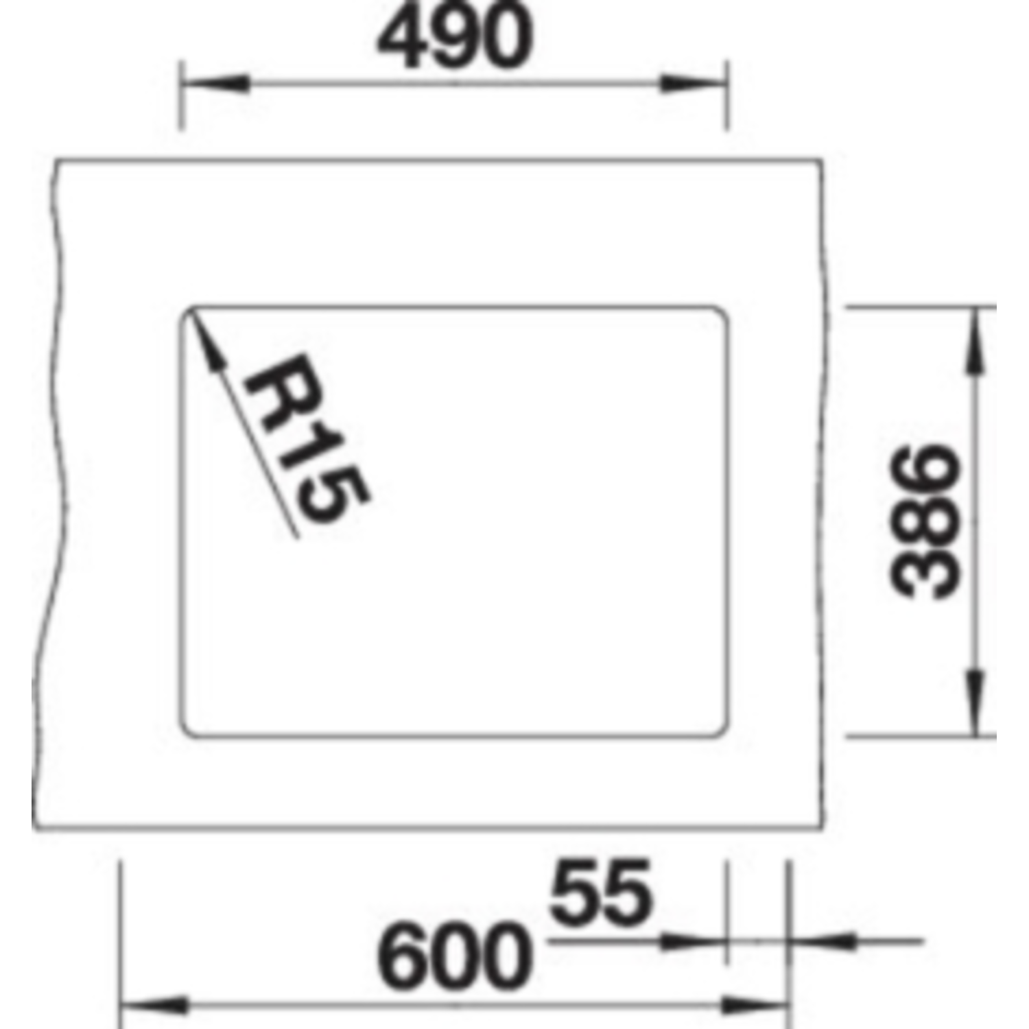 Blanco Subline 500-U blanc cristal brillant commande manuelle