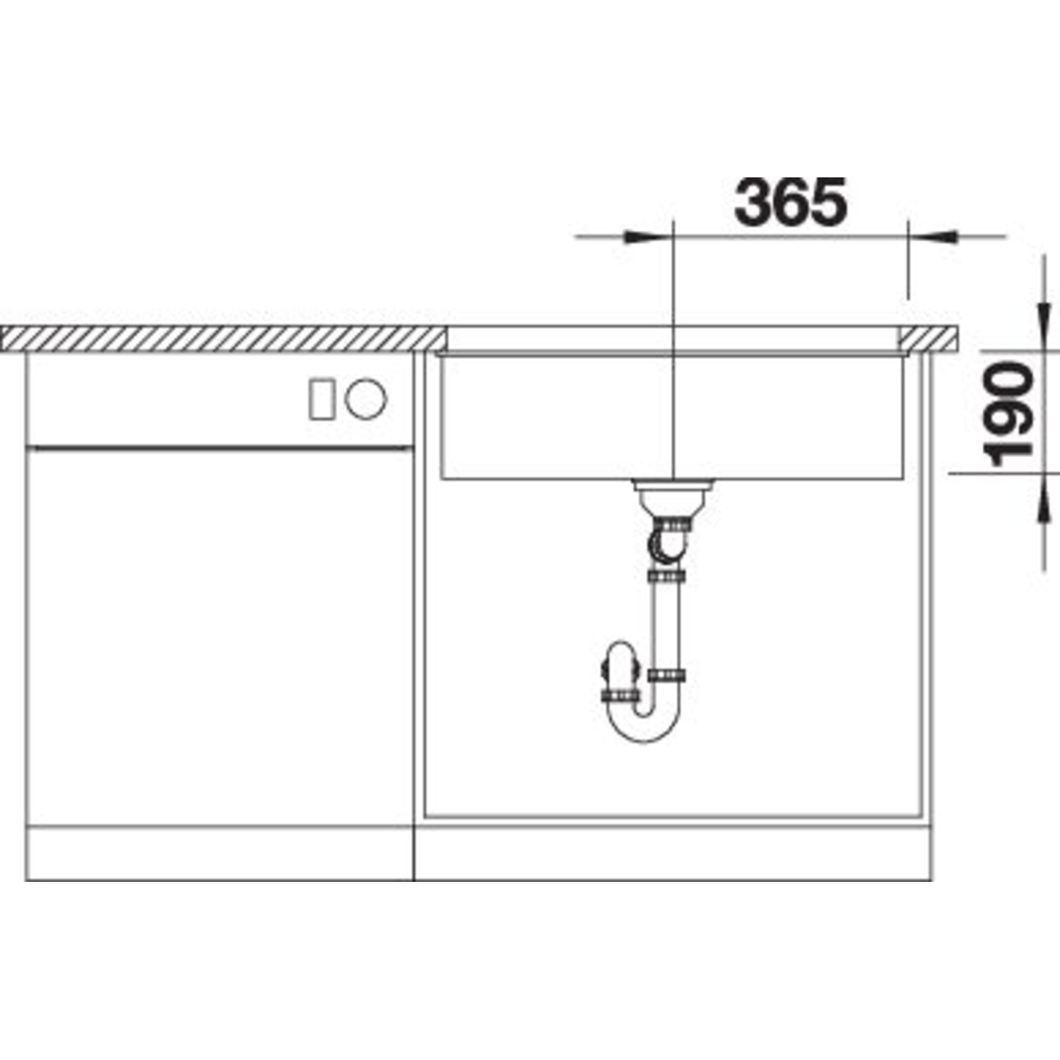 Blanco Subline 700-U blanc commande manuelle
