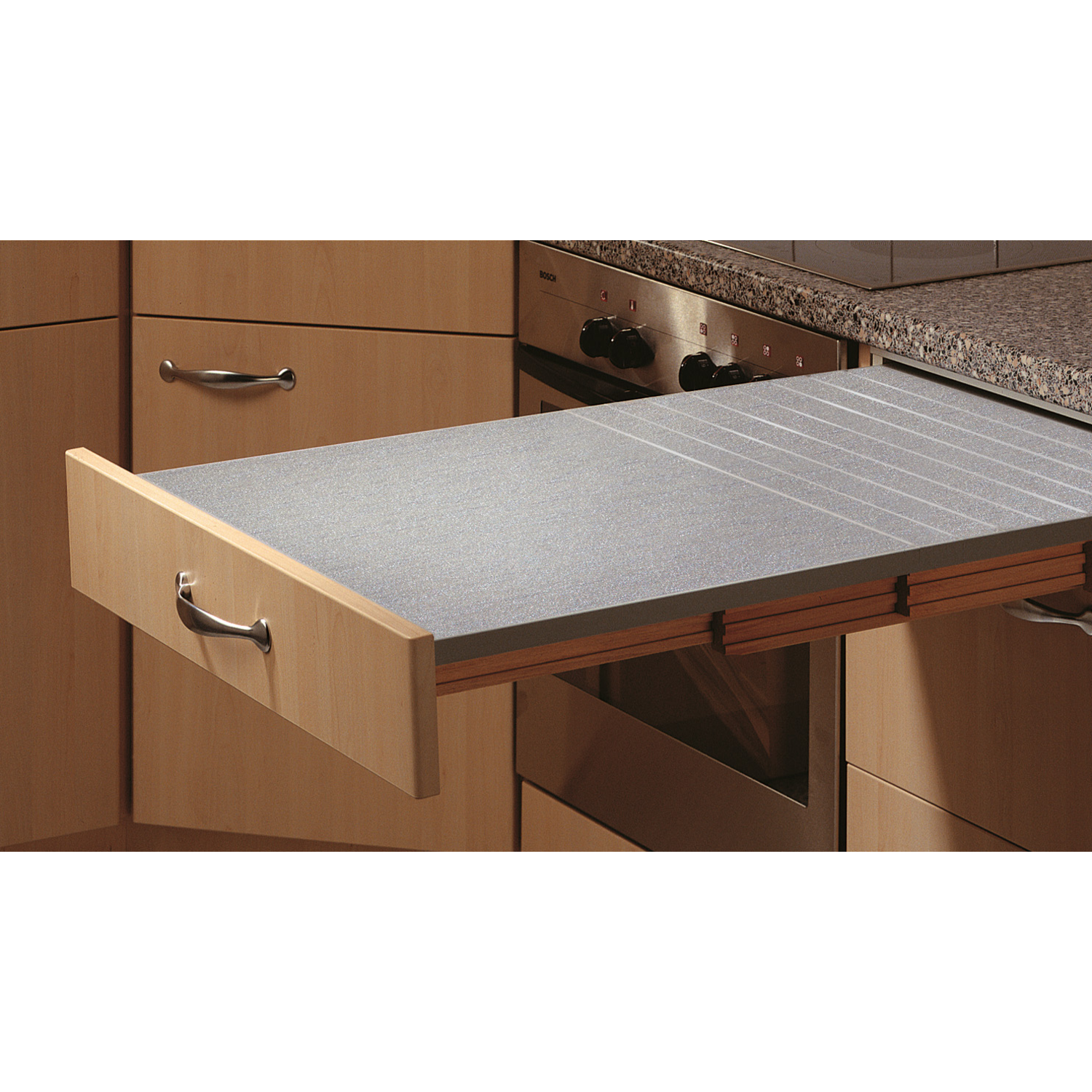 Hailo rapid uittrektafel rvs look