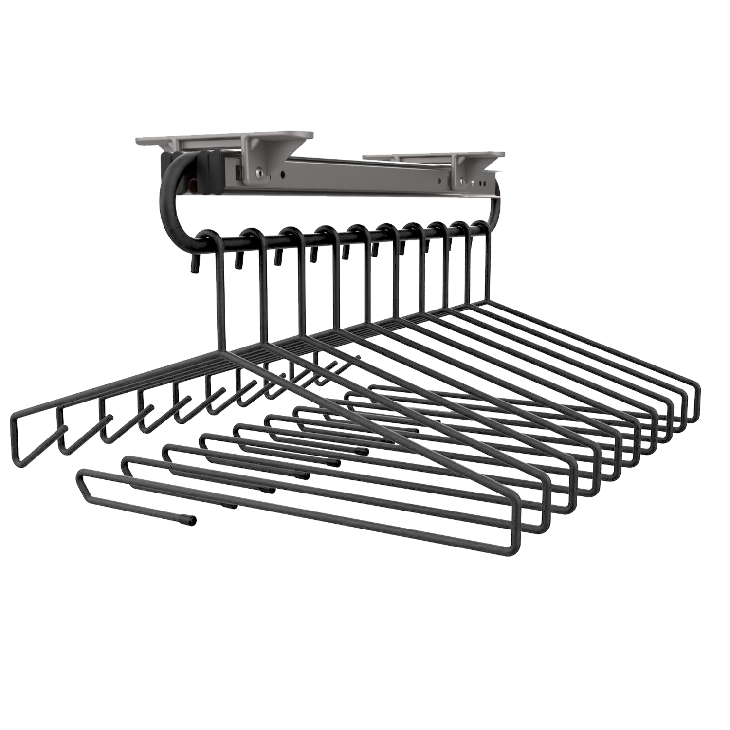 Supp.porte-manteau 40cm antrac. telescopique