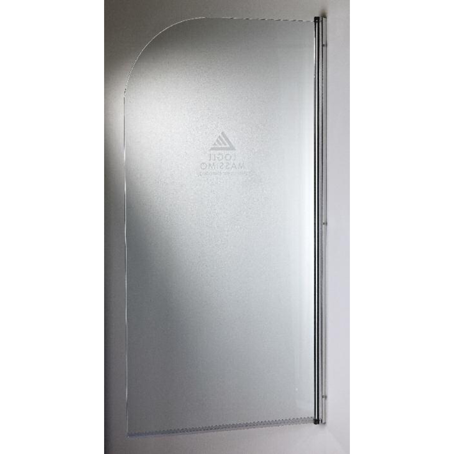 Charnière pleine hauteur pour pare-baignoire, pour verres 6, L1500, aluminium brillant
