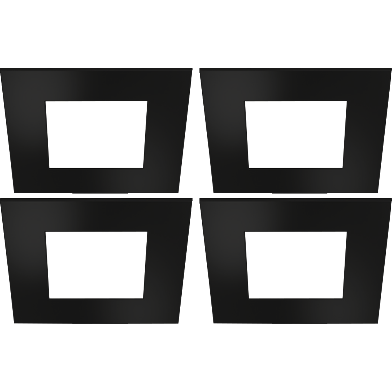 Hera set 4 x fq-68 Led 4w 24V 3000K noir + transfo Led 30