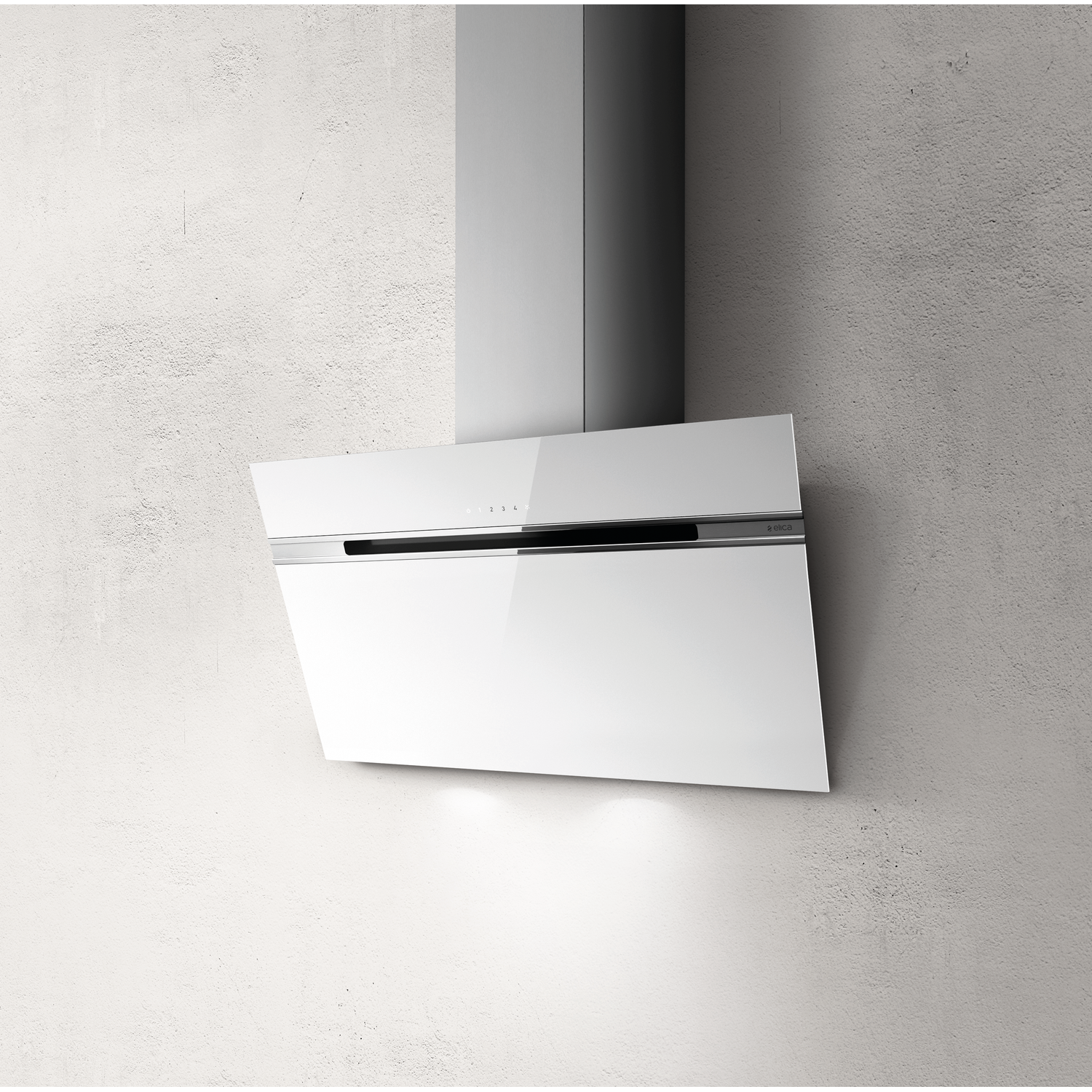 Stripe lux mural aspiration inox 90 cm 
