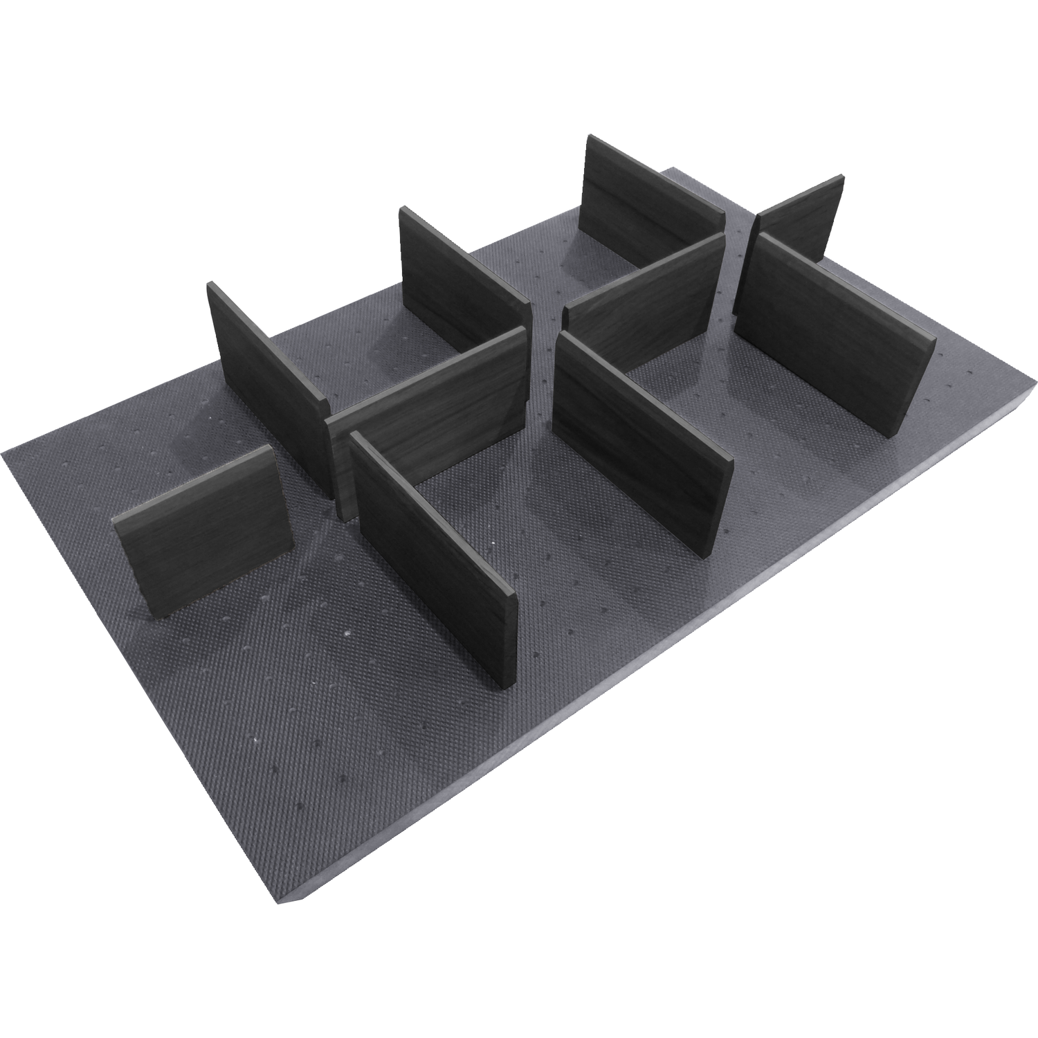Modulo set tiroir casser.antidérap+séparat.chêne c120 1124x 473 x 15 mm