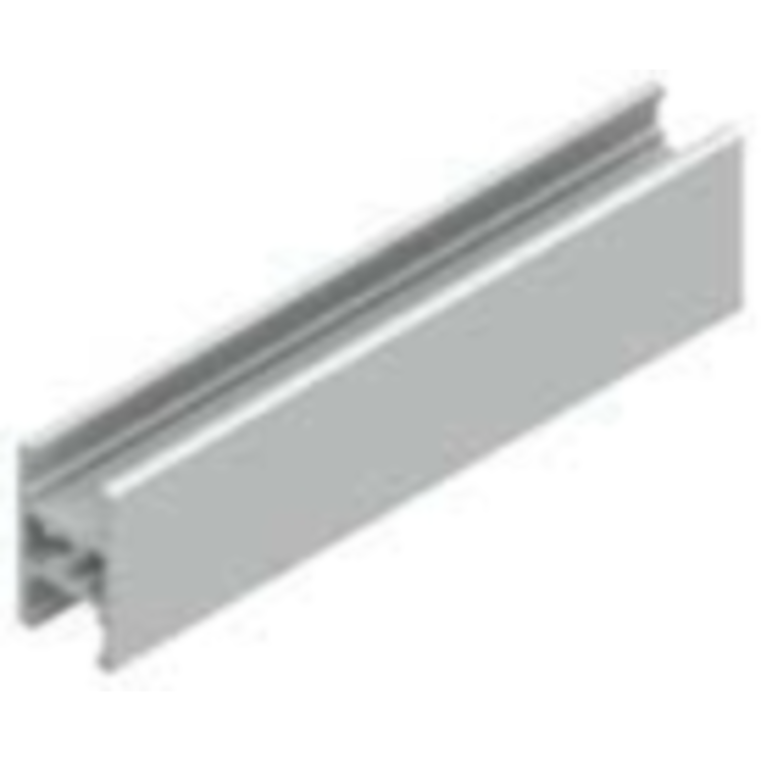 Horizontaal U-profiel centraal RC-Base 4m alu wit