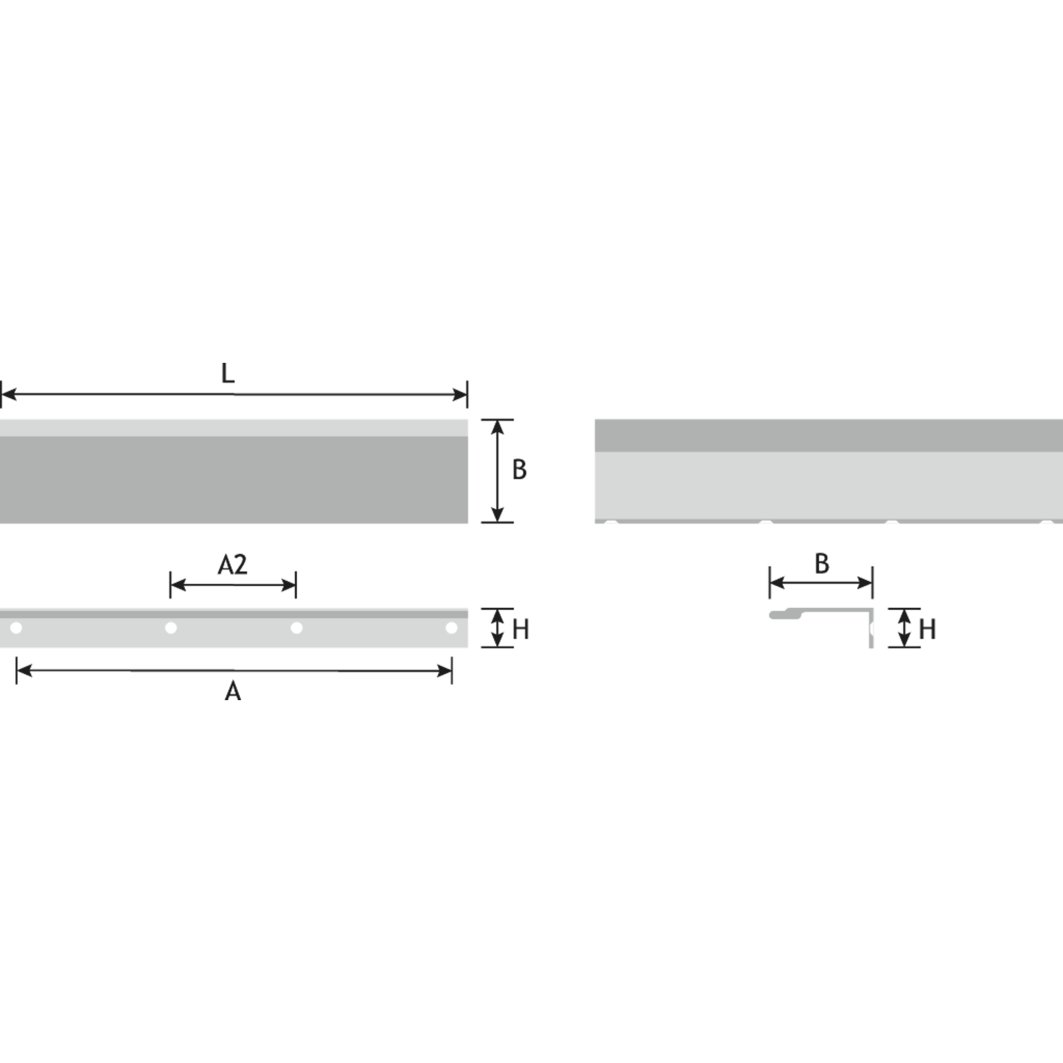 Greep stratt ba1056 l1100 Zamak RVS look