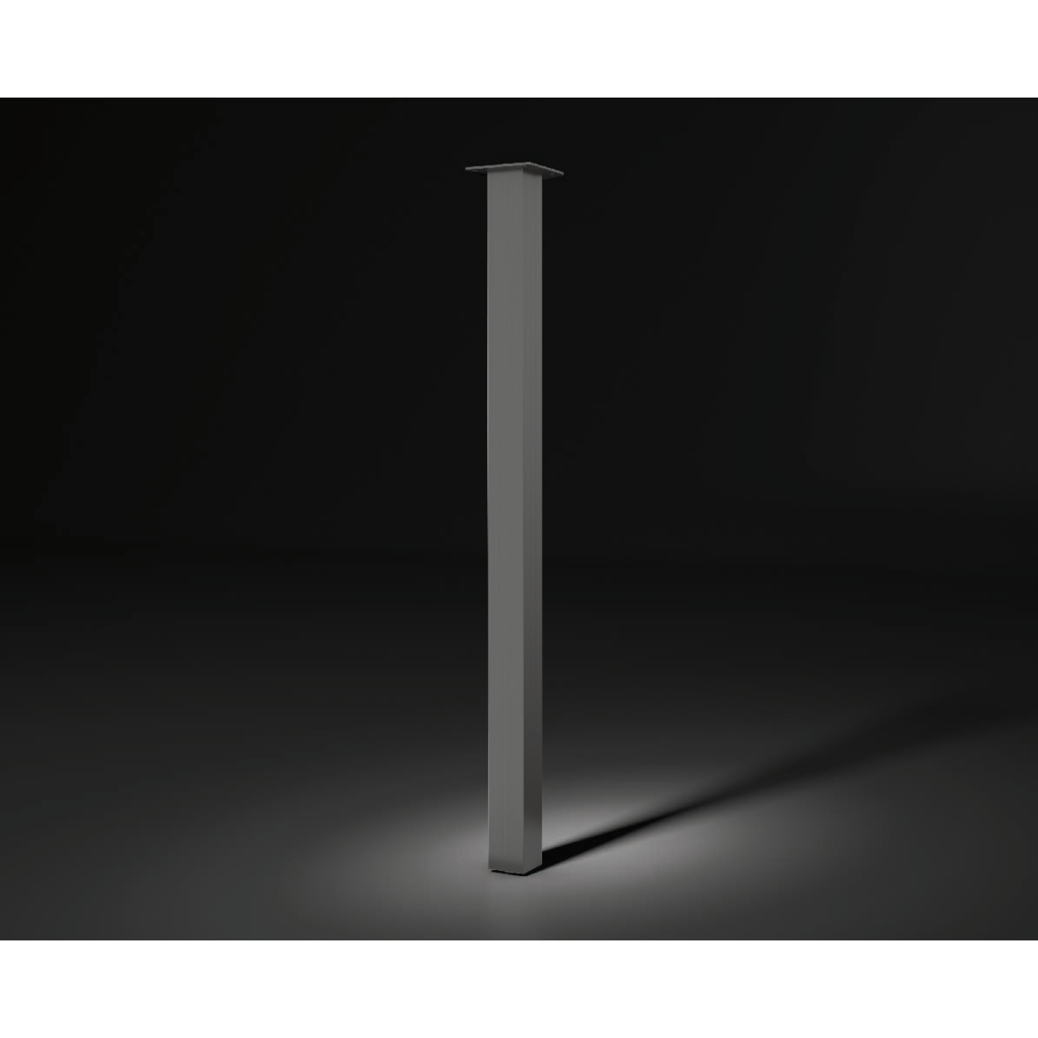 Tafelpoot capri 50 zwart h:700mm 50x50mm