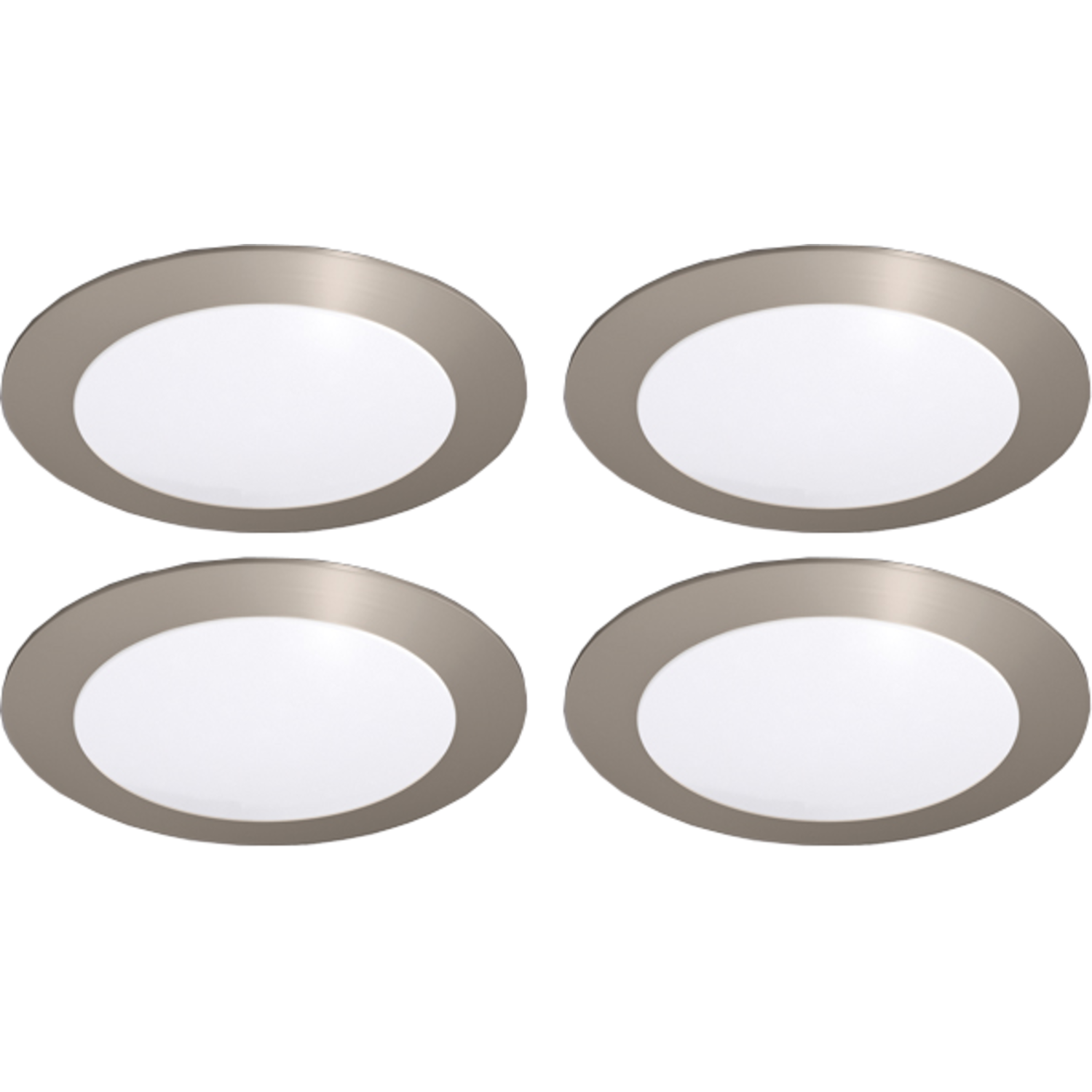 Hera set 4 x FR-68 led 4W 24V 3000K RVS-look+ transfo led 30W