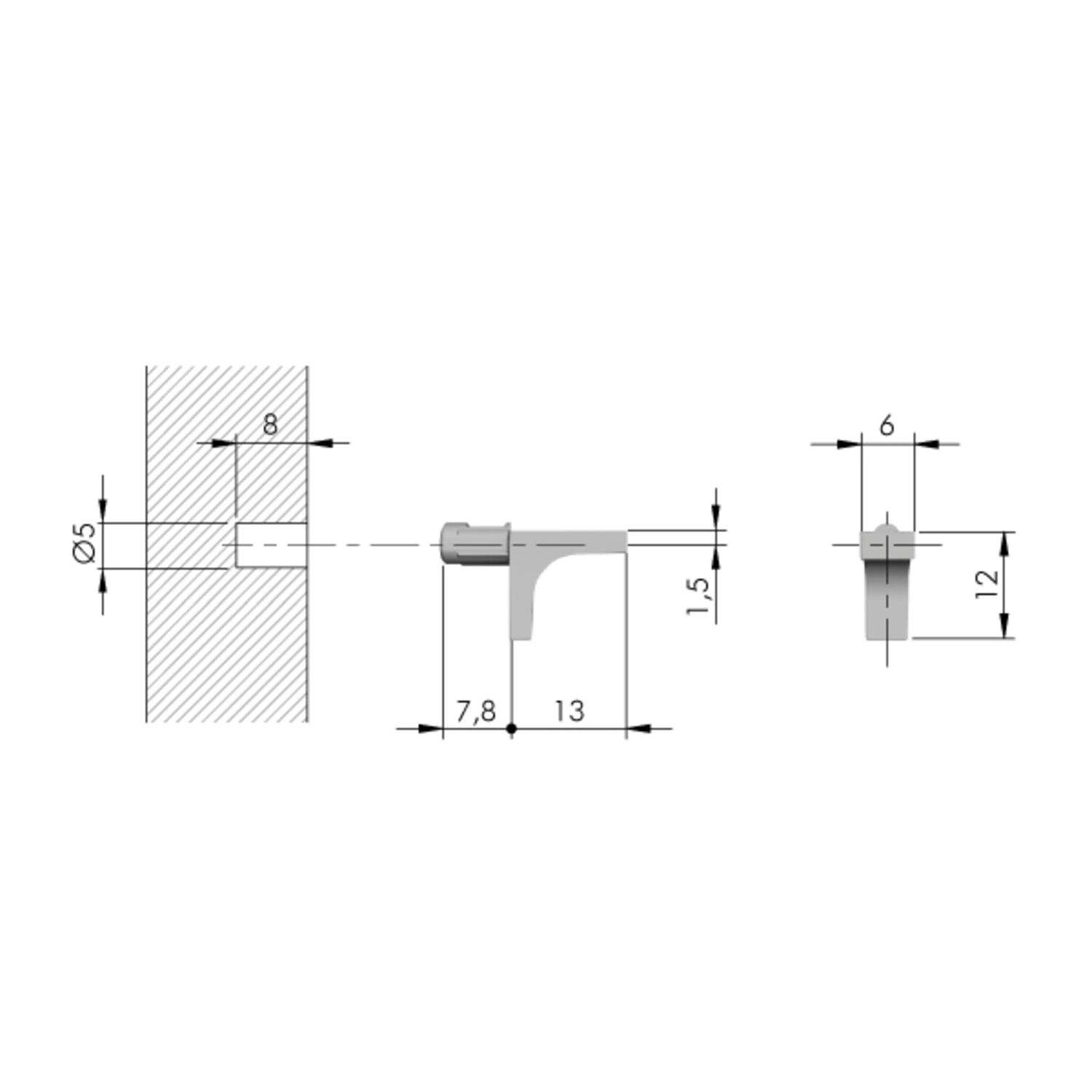 Schabdrager K-Line nikkel d.5mm