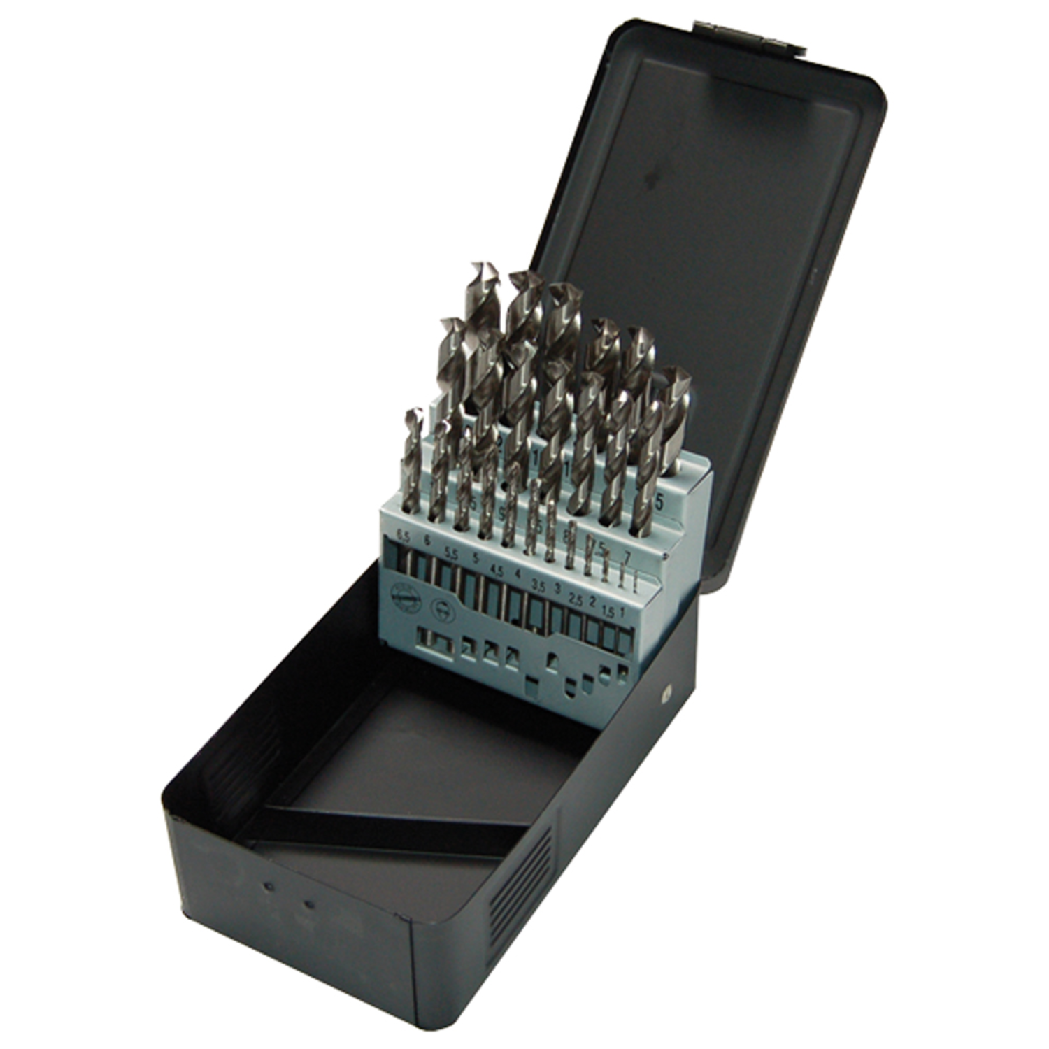 Set 25 meches metal hss 1-13mm casette 