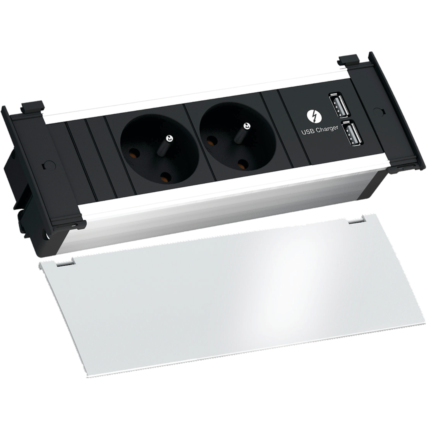 Kapsa wit 3 stopcontacten b-f + usb charger