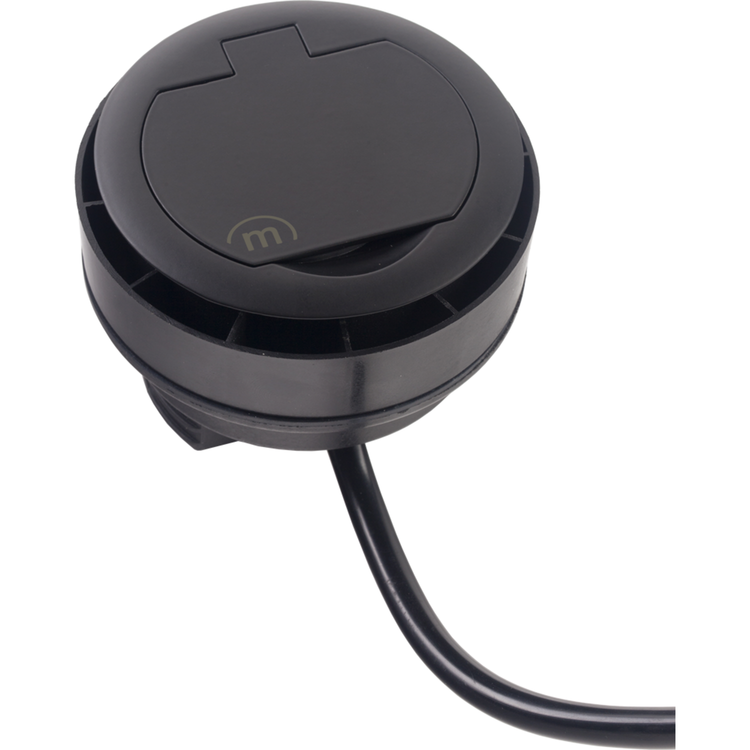Ring d-nl-l 1 prise + 1 usb noir  