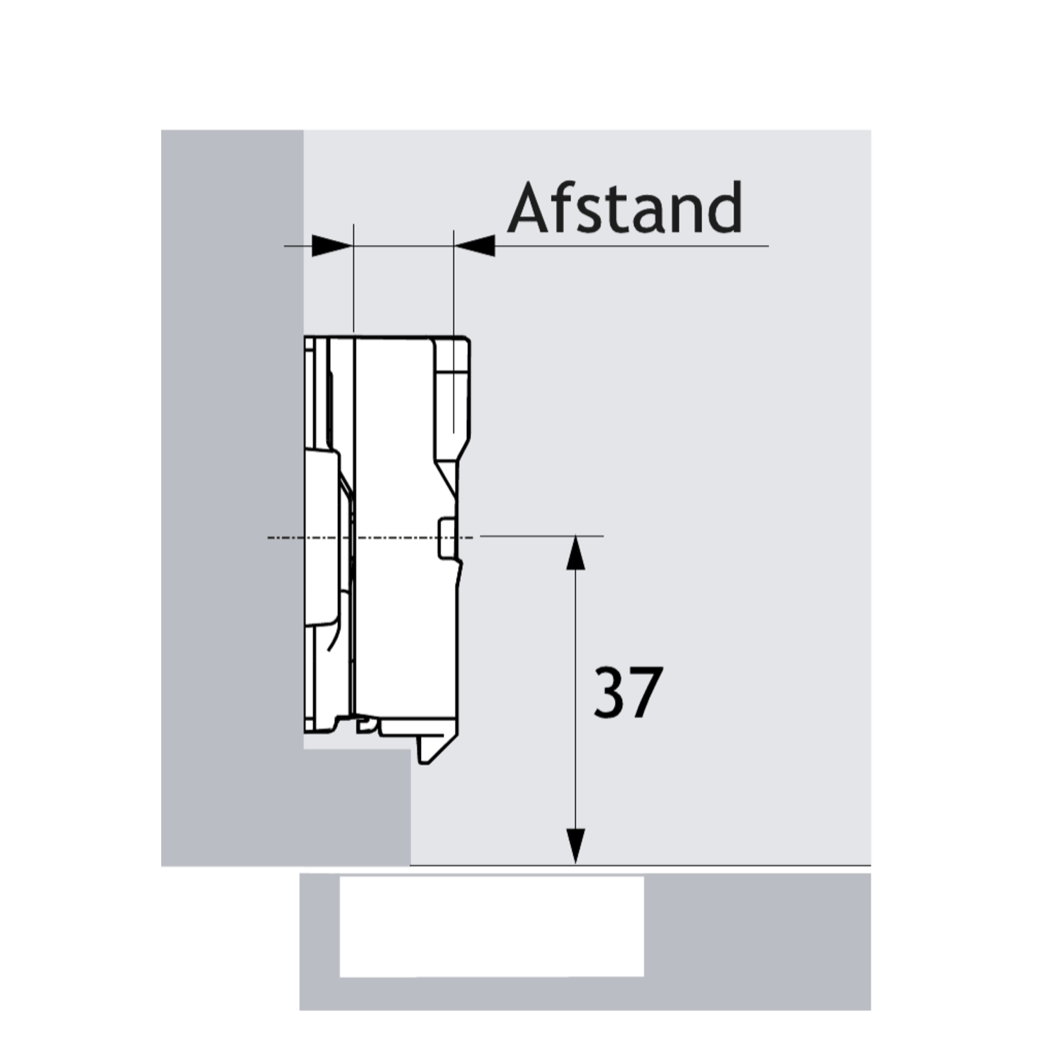 Adaptateur parallèle, Distance 12.0 mm