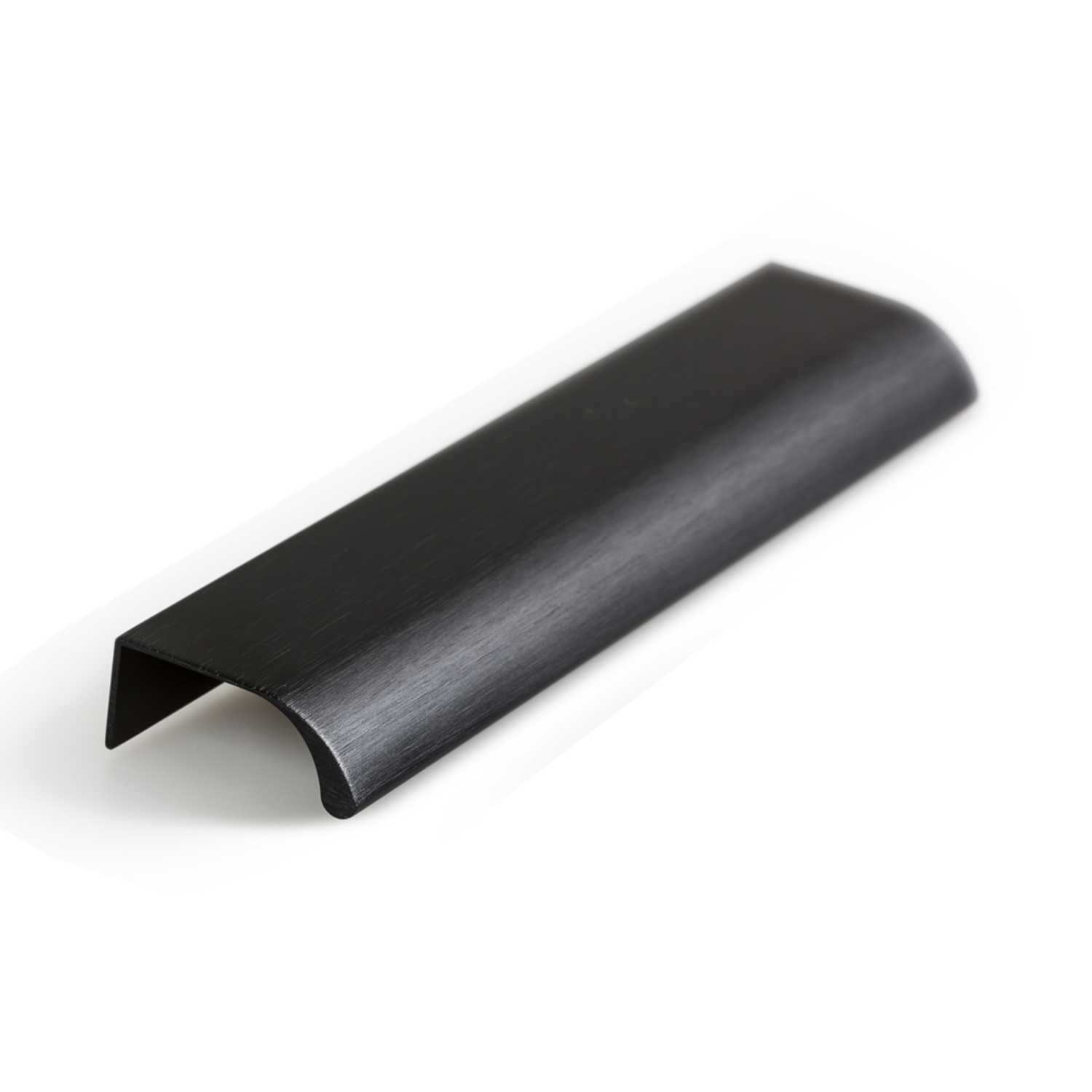 Greep ONA BA128 L200 aluminium geborsteld zwart