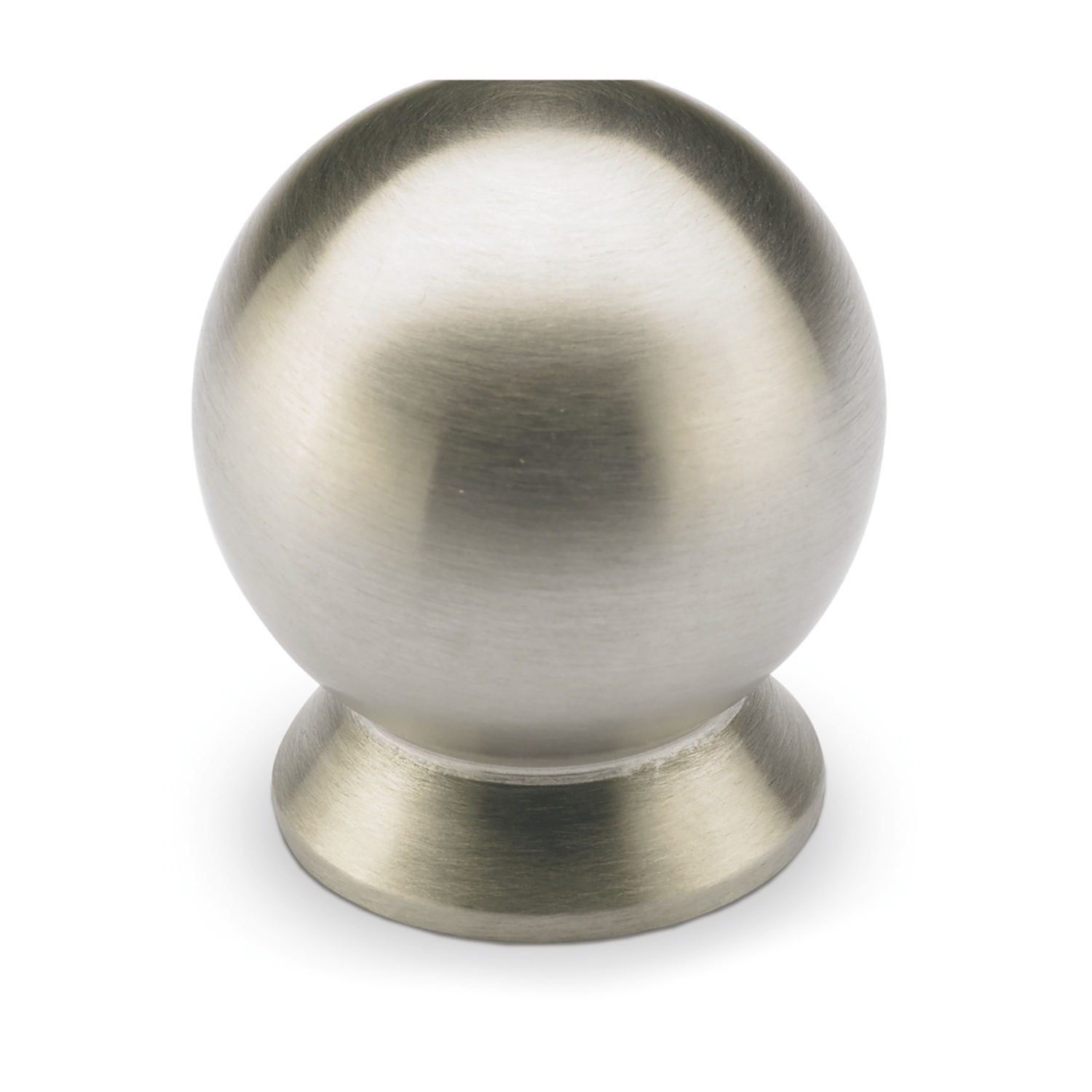 Bouton Serbinum, H 28 mm, ø 25 mm, Inox brossé