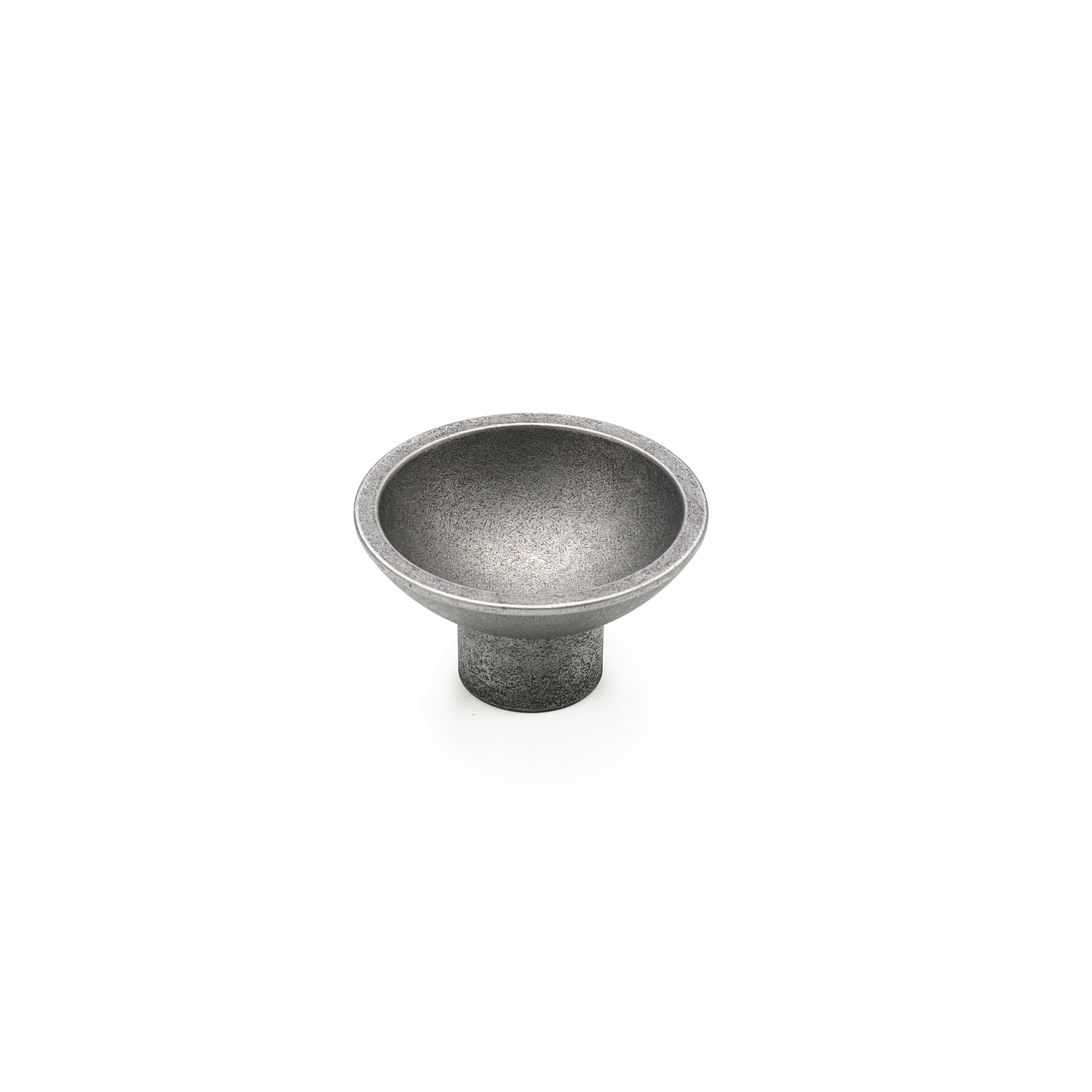 Knop tazza ø50x30 zamak mat ijzerkleur