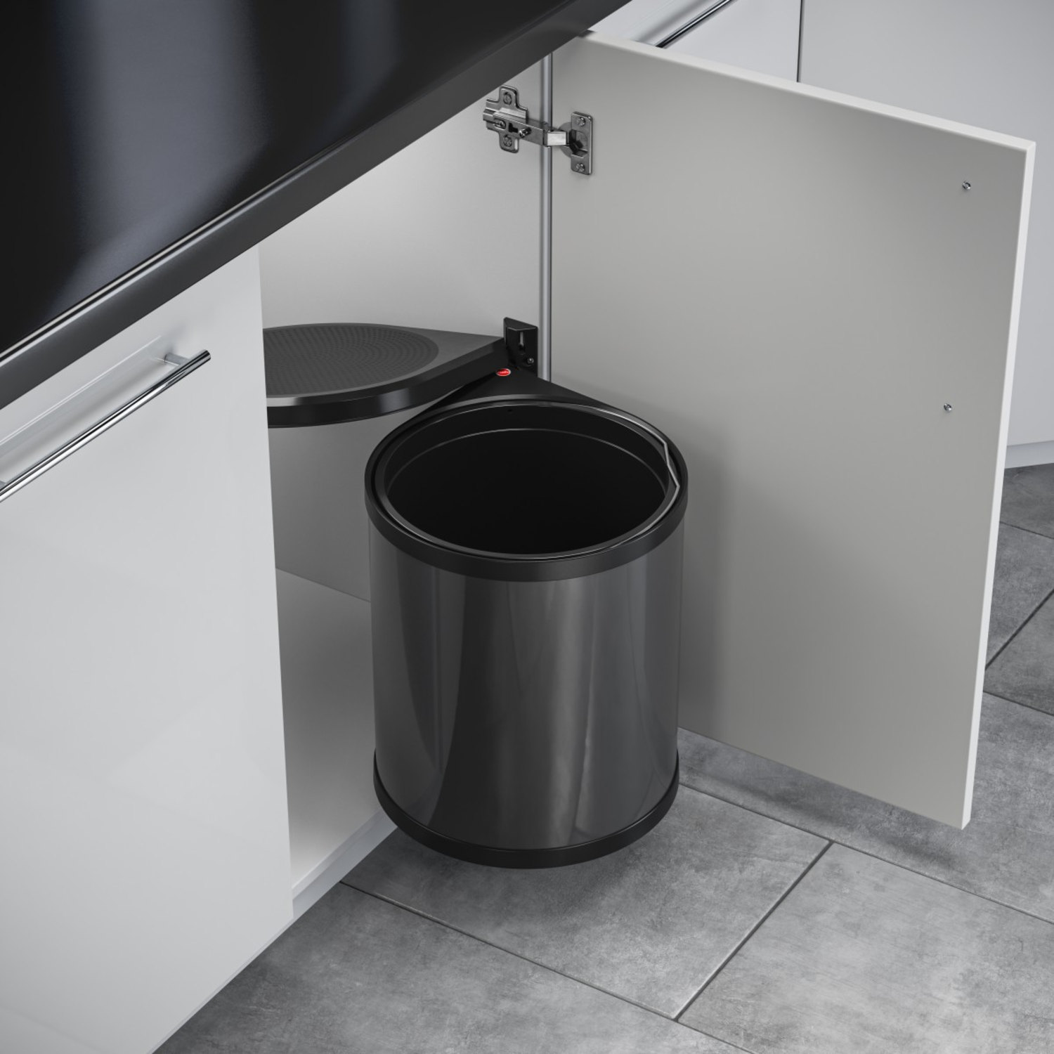 Hailo Mono antraciet Zwart 15l