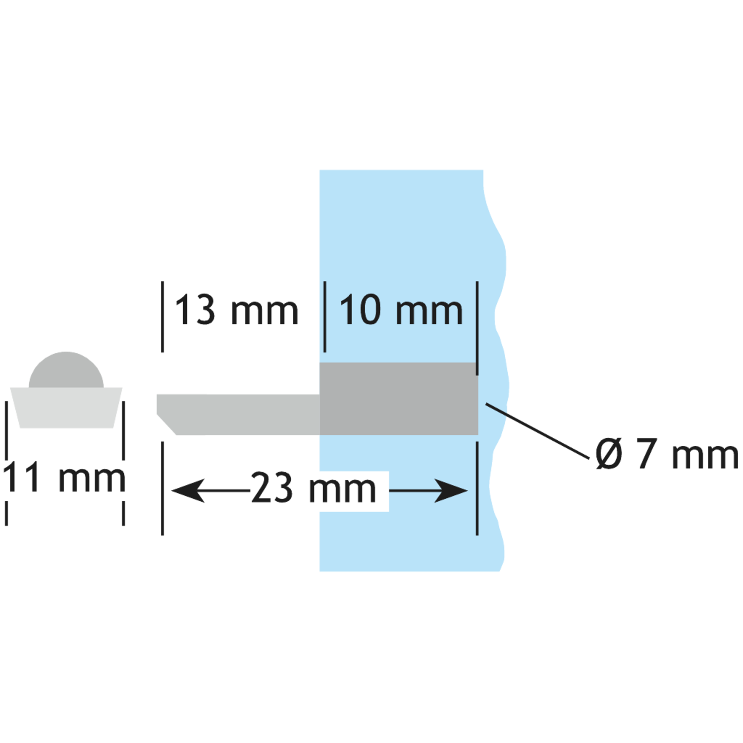 Schabdrager 953 verkoperd 7mm