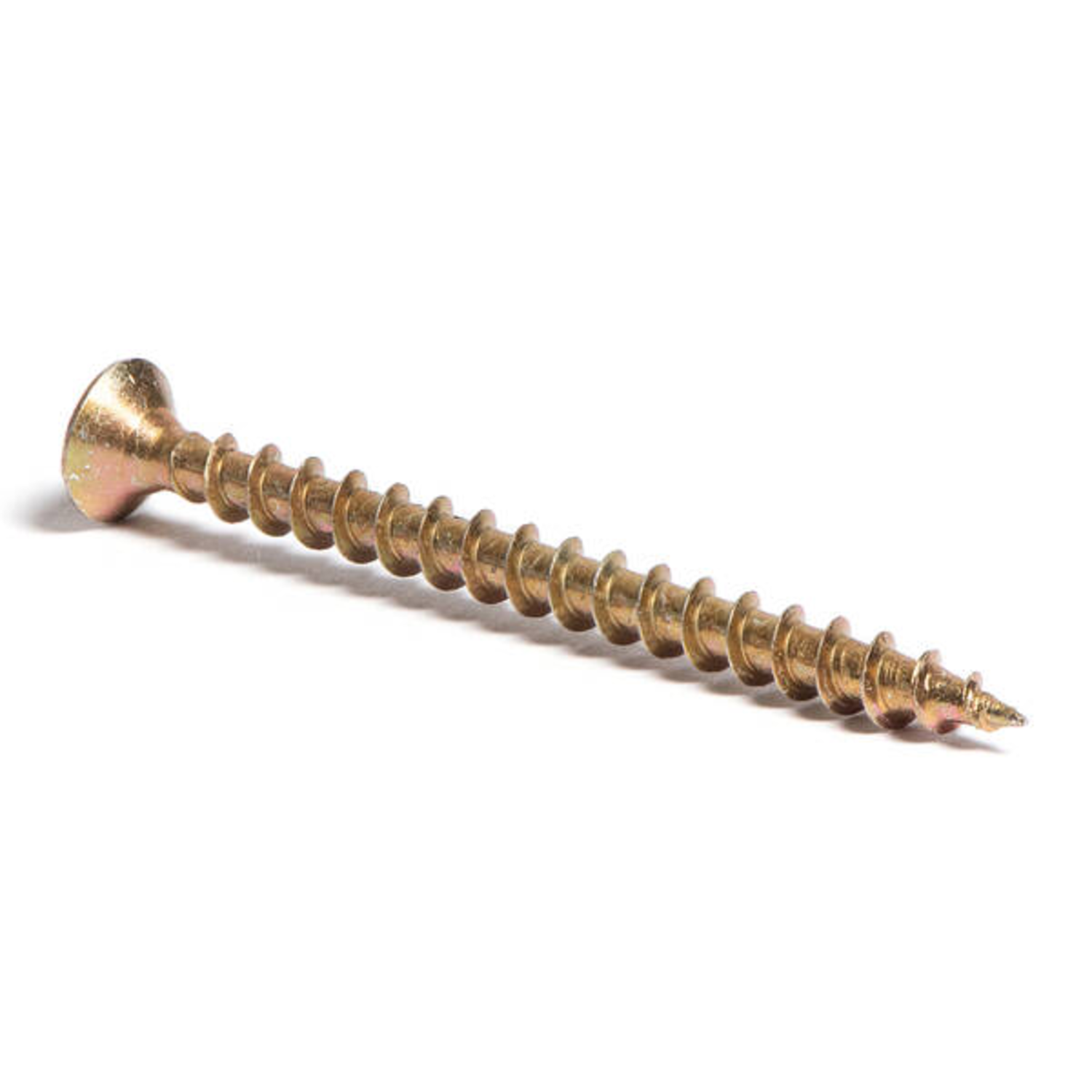 Vis à bois aggloméré laiton TP Pozidrive avec tête fraisée 4.5 x 50