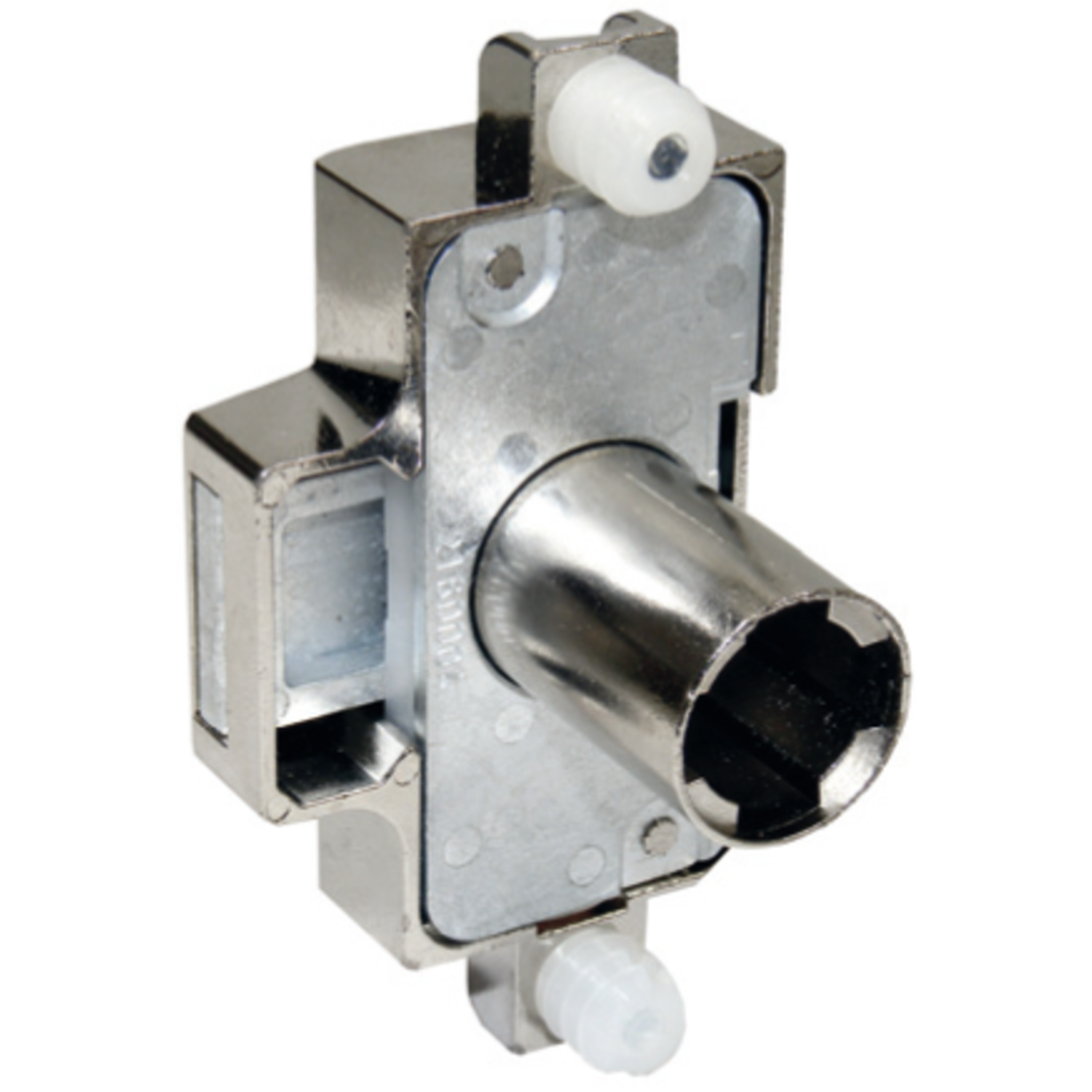 Serrure bascule 759 à enfoncer 15mm ga/dr nickelee