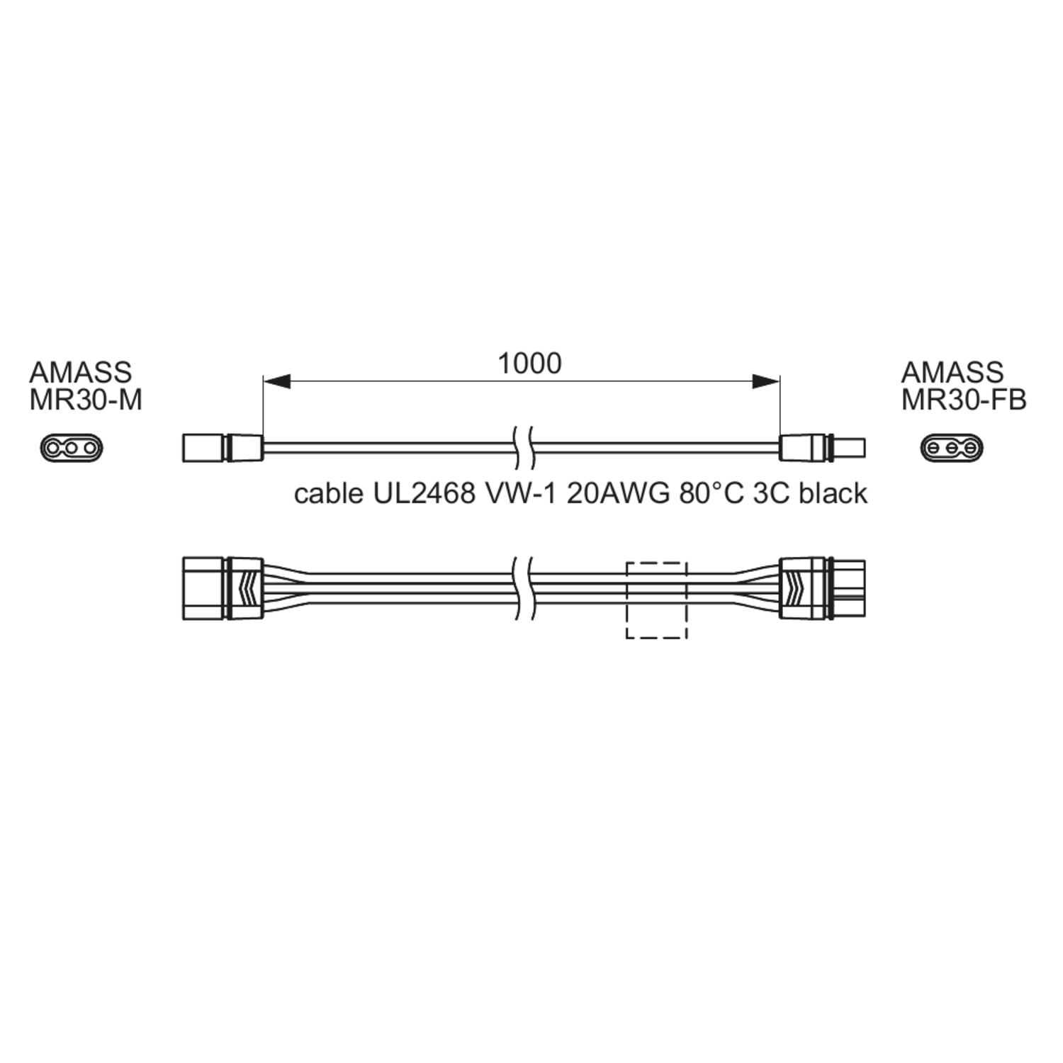 Mec Driver Module câble de liaison 100mm 