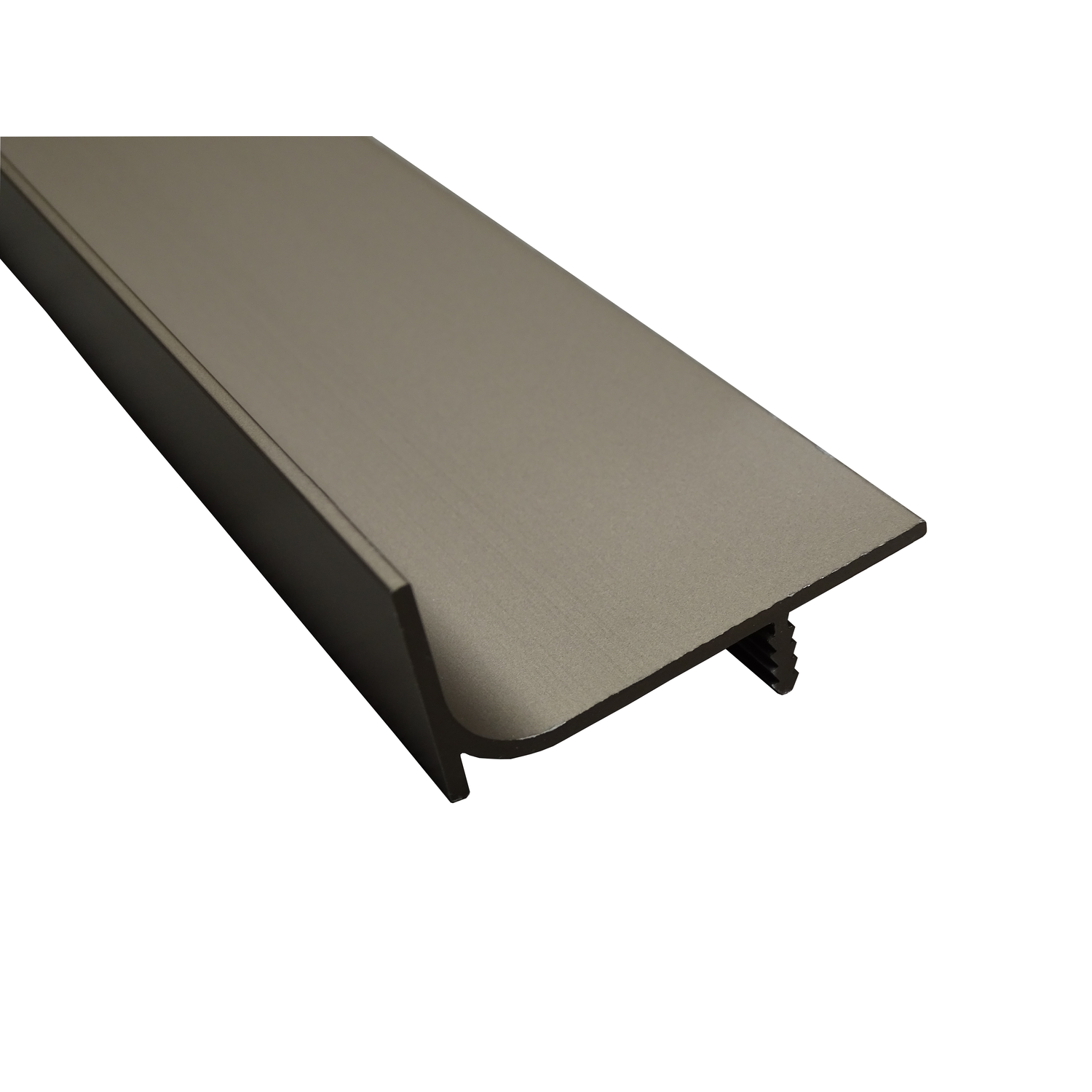 Greeplijst L- vorm vertikaal bronskleur 5000mm