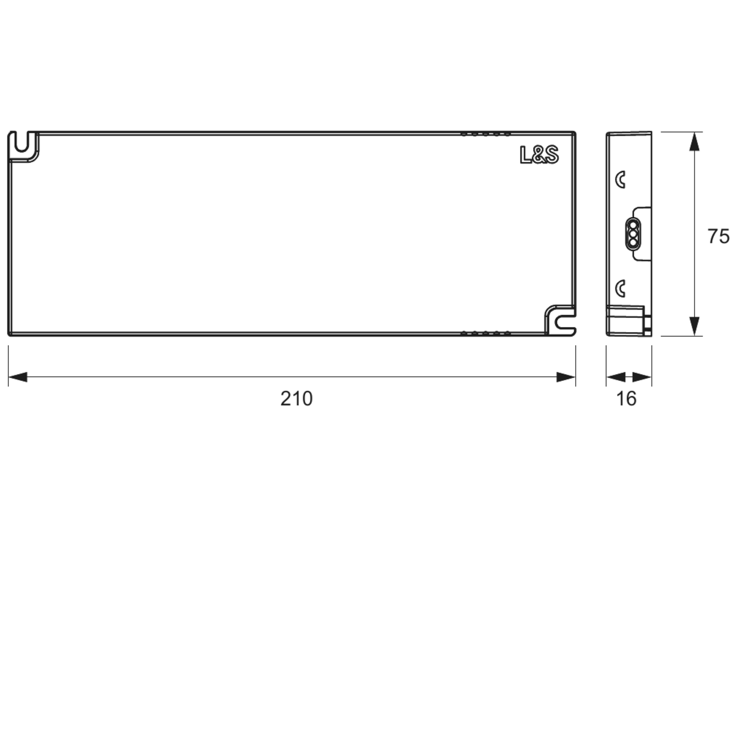 Mec Driver Led transfo 90w 24V sans câble 