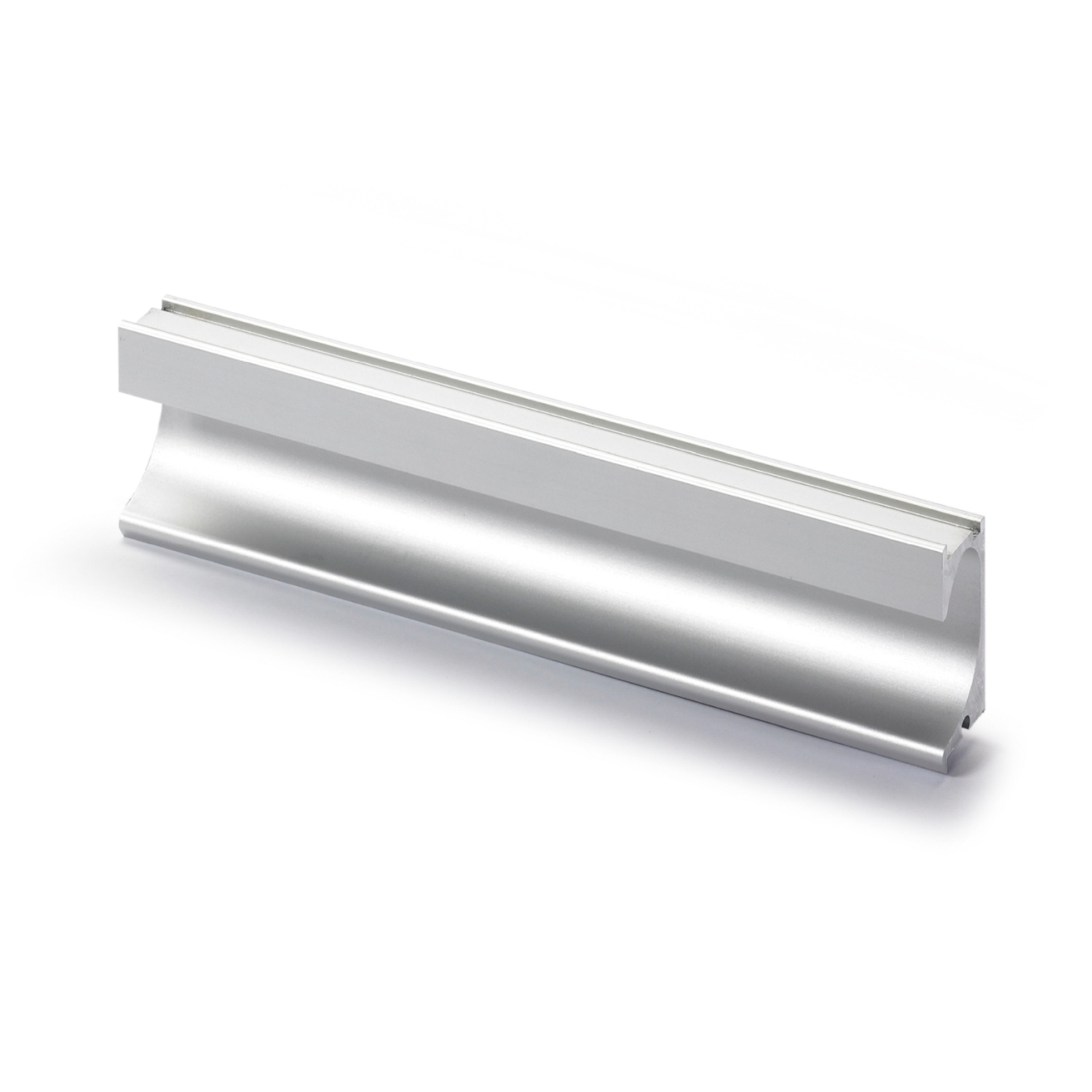 Poignée d'insertion Spira, L 2000 mm, B 43 mm, H 17.5 mm, Aluminium anodisé