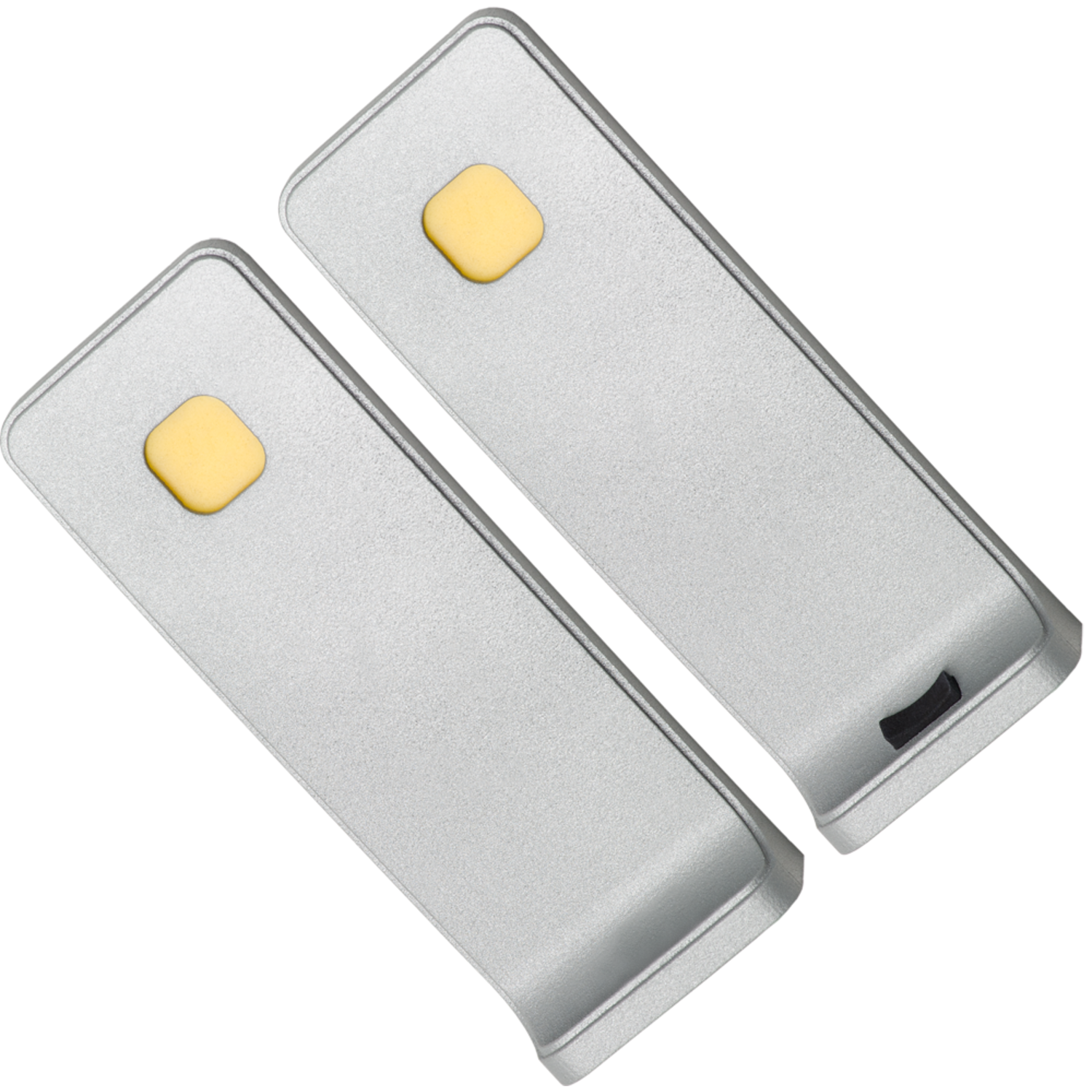 Set 2 Led reiled sous-encastré 3W 3000K look inox touch 10w avec dimmertransfo