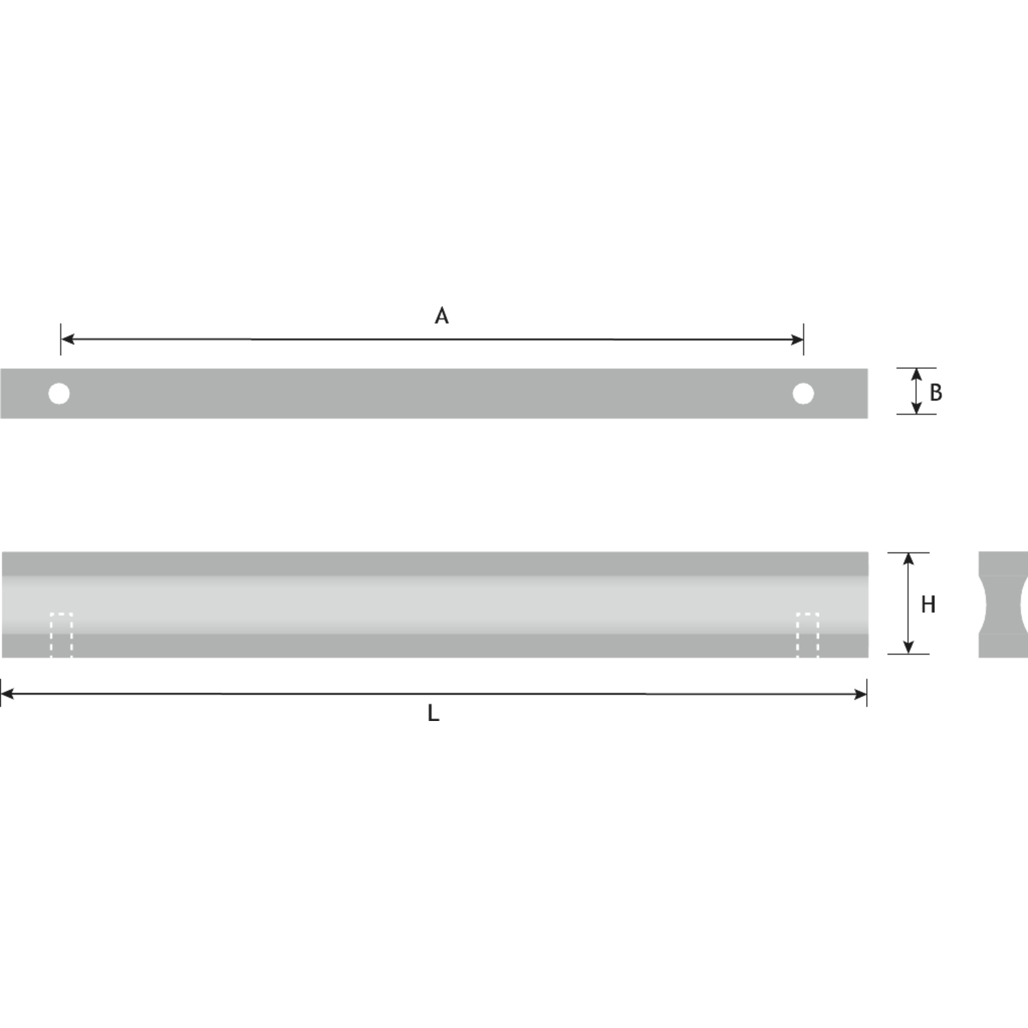 Poignée profilé ea160 184x23mm chêne naturel 