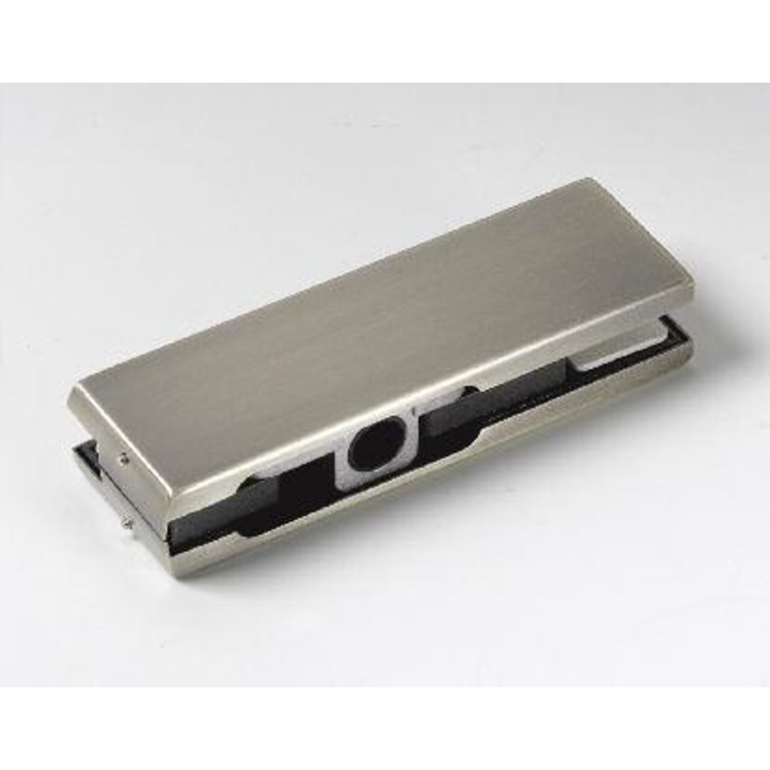 Pivot boven, voor 10/13.5 mm glas, B164 H51, geborsteld rvs