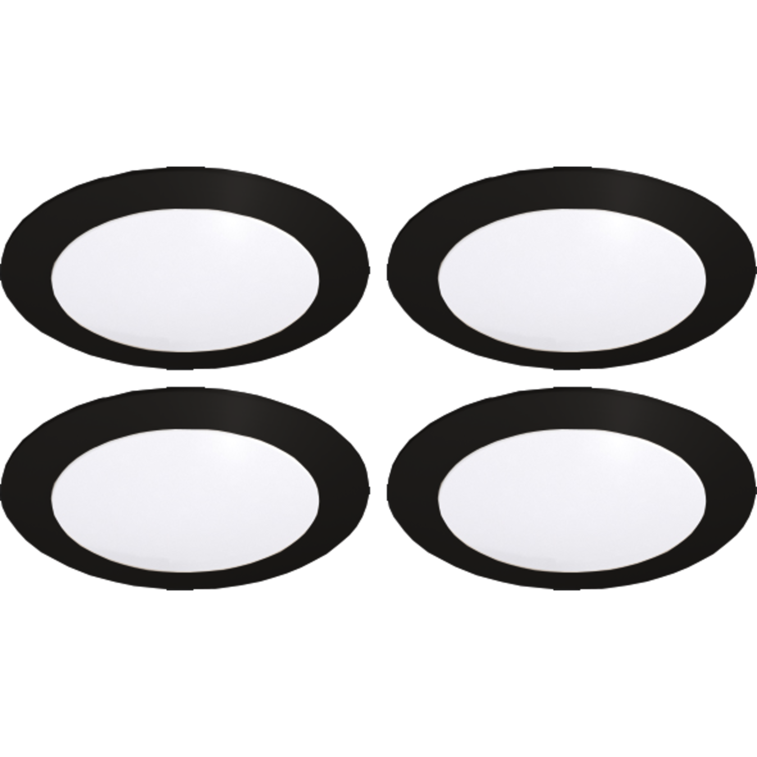 Hera set 4 x FR-68 led 4W 24V 3000K zwart+ transfo led 15