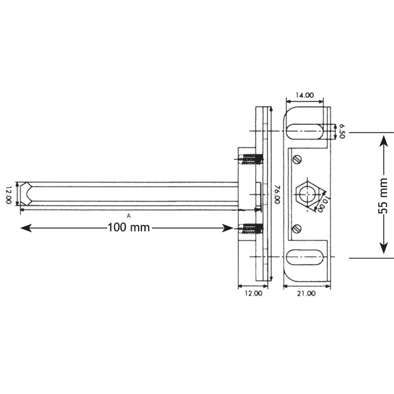 Support de tablette réglable acier zingué  