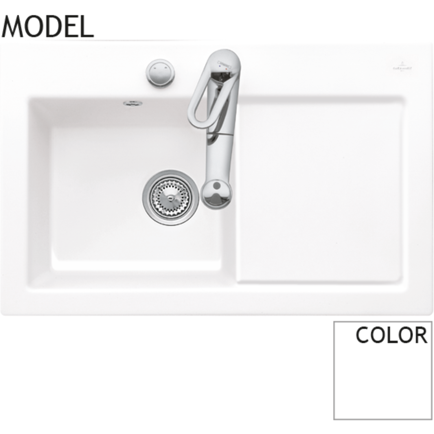 V&B 6772.01.kg subway 45g blanc neige brillant ceramicplus
