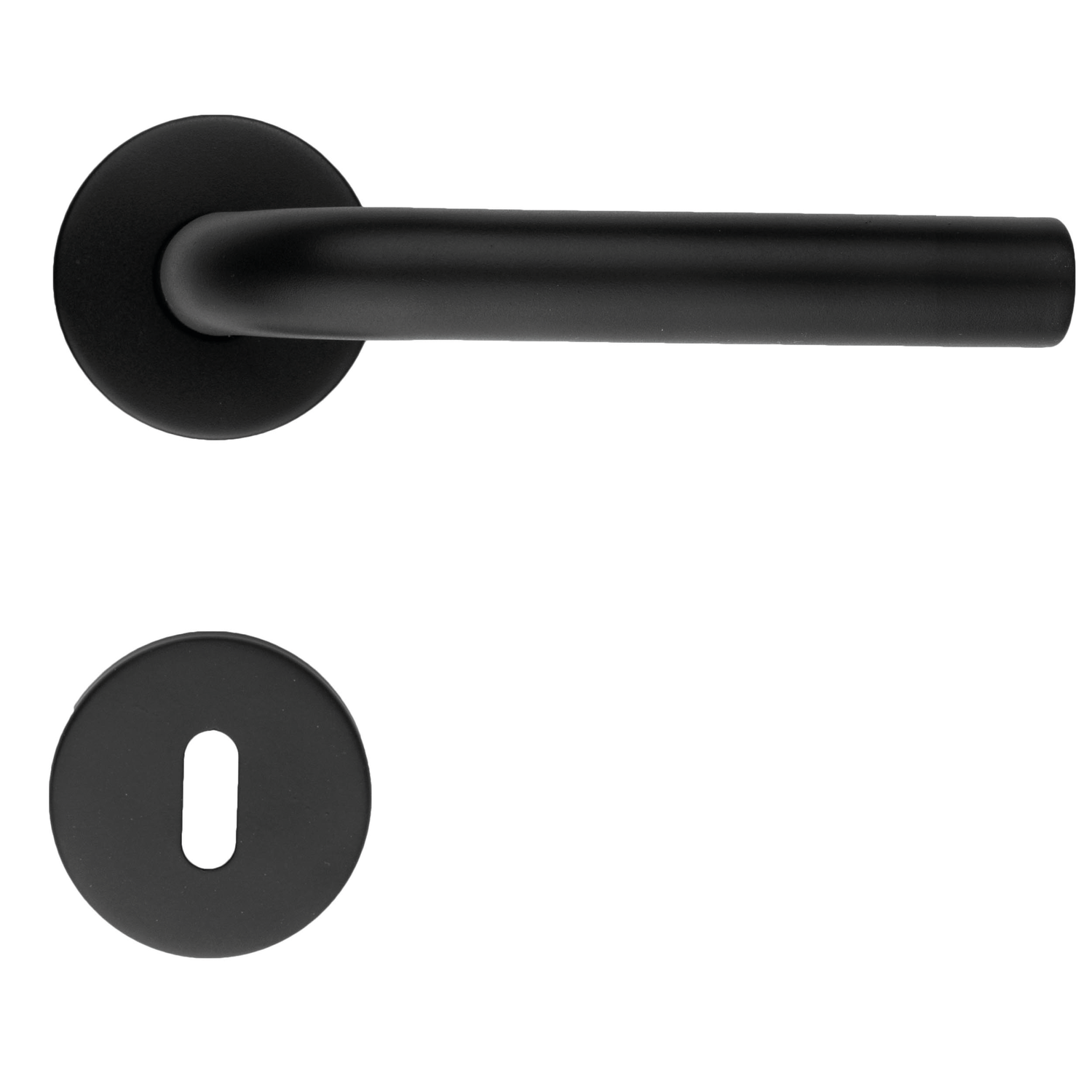 Deurkruk Pro l shape 19mm zwart r+e