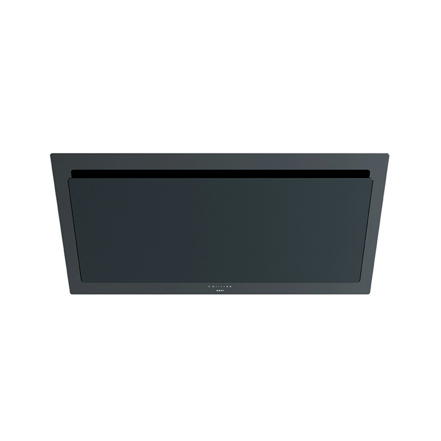 Novy Vision 120 cm zwart glas wanddampkap recircul