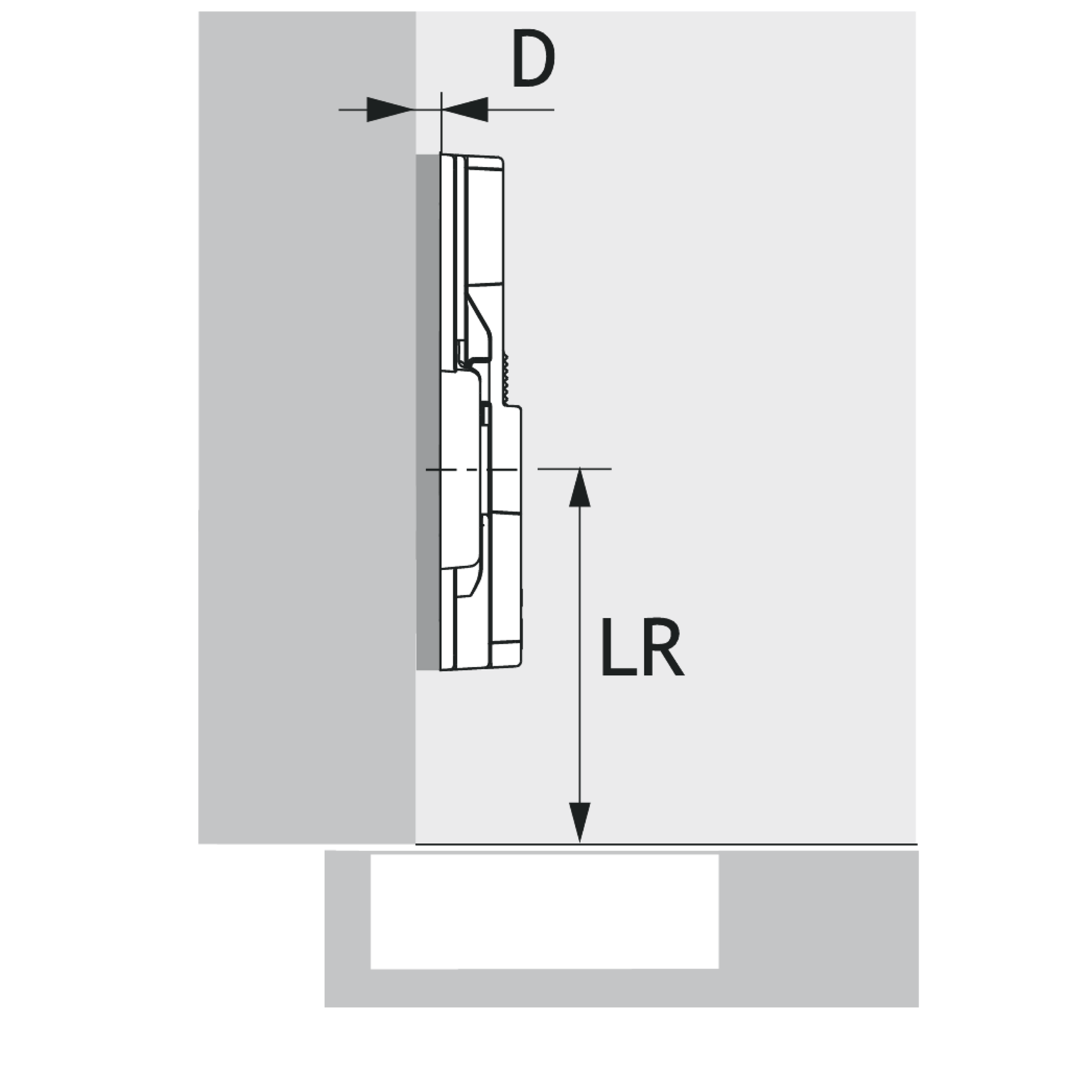 Adapterplaat voor parallelle adapter, met voorgemonteerde euroschroeven, dikte 0.0 mm