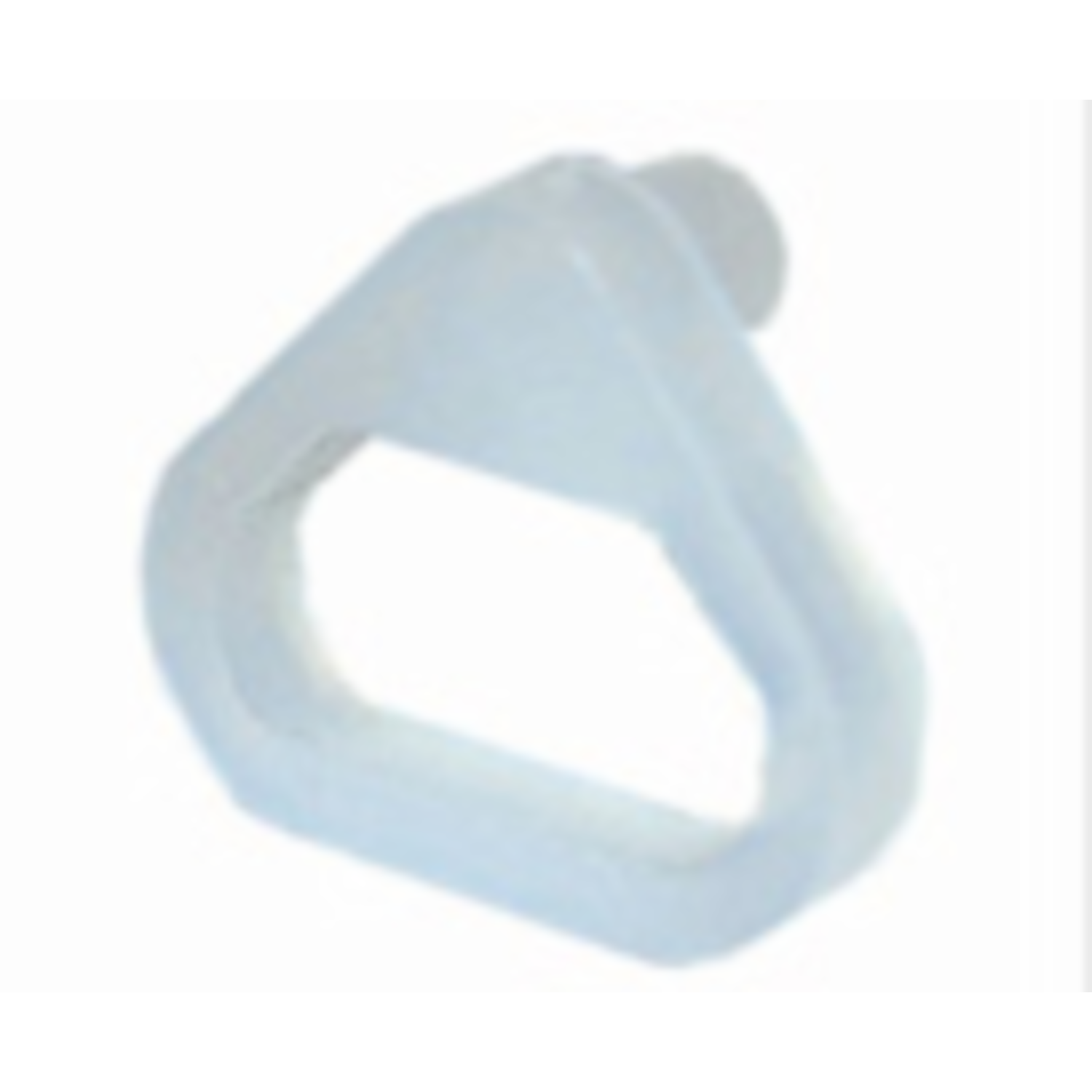 Arrêt au sol ovale plastique blanc petit 