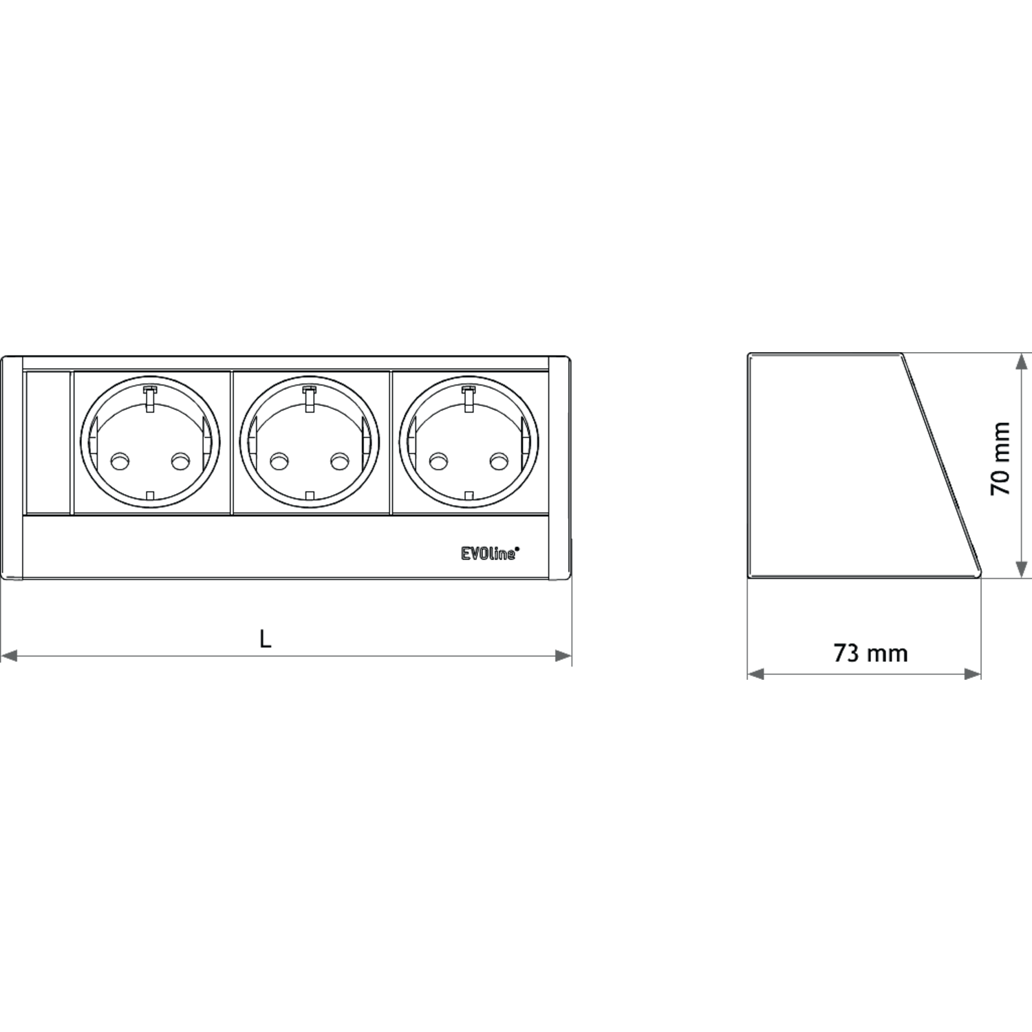 Evoline Wing + r-dock  2xnl-d-l + usb ac 