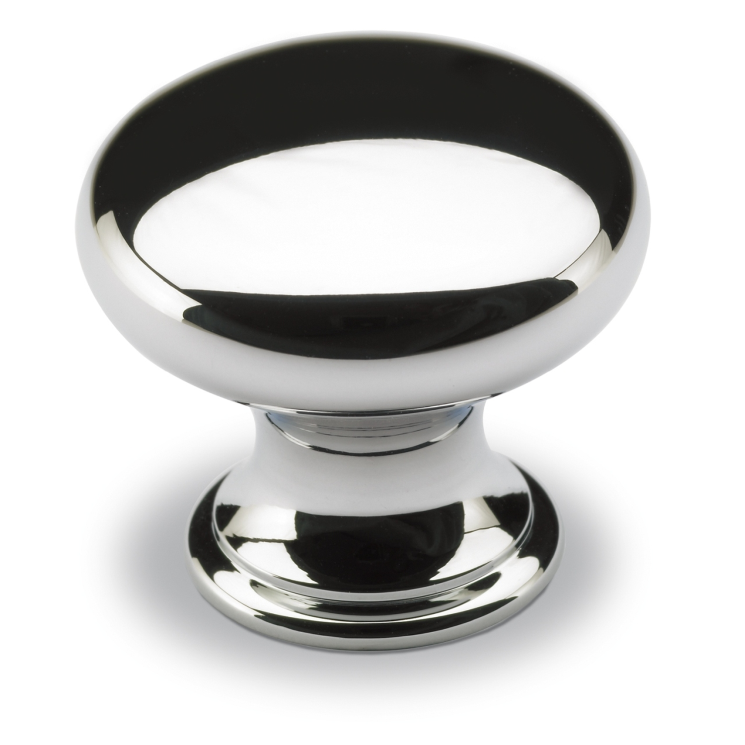 Knop Cirpi, H 27 mm, ø 30 mm, glans verchroomd