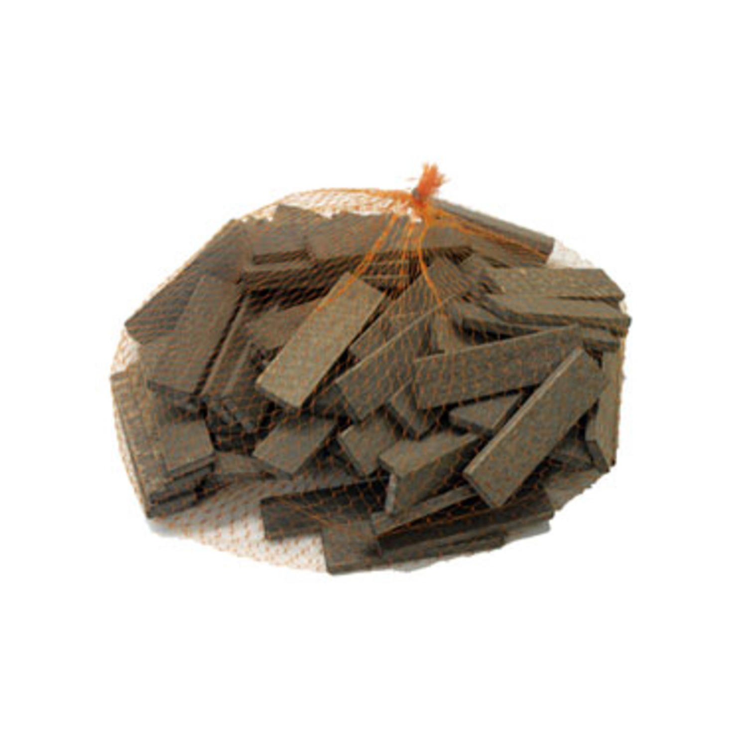 Houtblokjes 20 x 6 mm zwart (100 st)