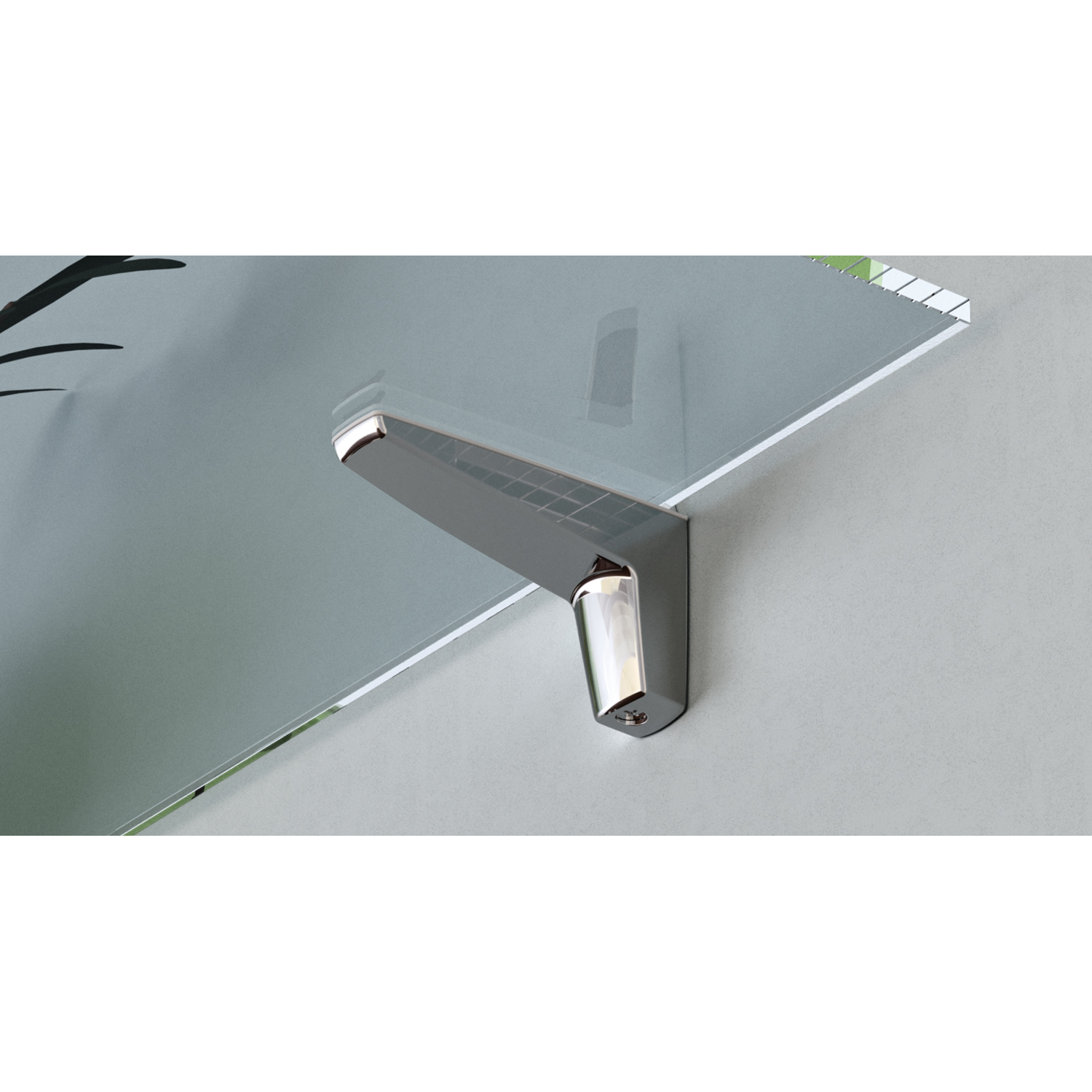 Support tablette MOON S 4s/25mm chrome 