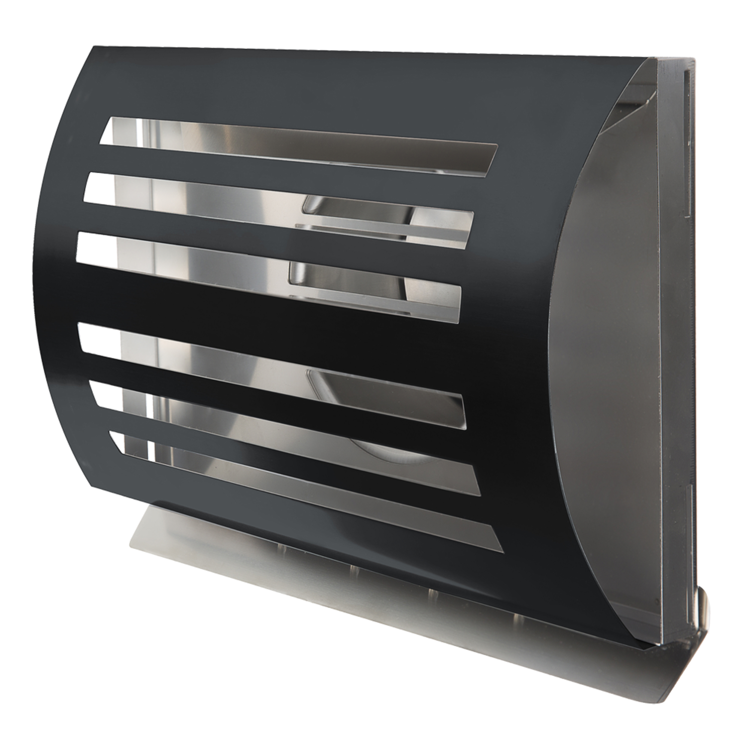 Paneir delta jalousie inox/noir d.150mm 
