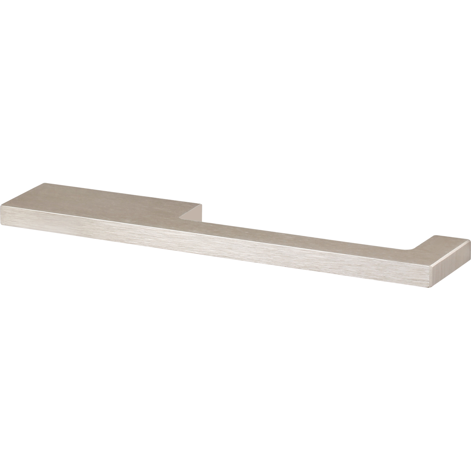 Poignee drimo 160mm aluminium / inox-look asymmetr ique 