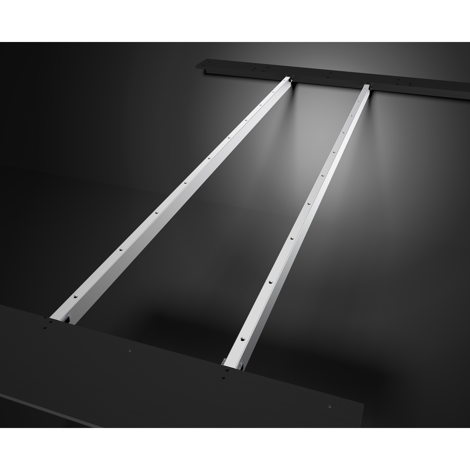 U-poot verbindingsbalken (2st) chroom l=1470mm