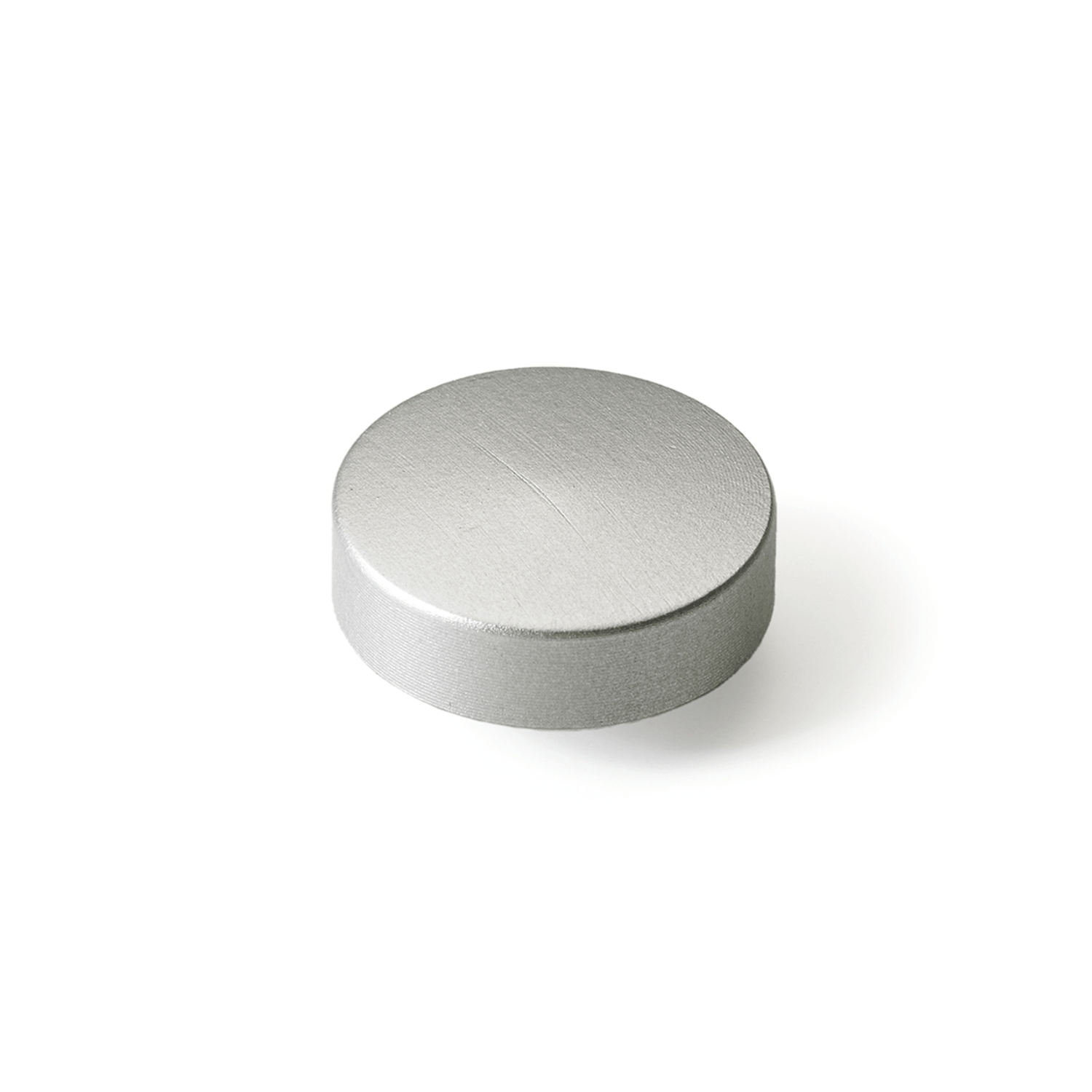 Socle de fixation avec filetage M4 pour poignées en cuir, aspect aluminium