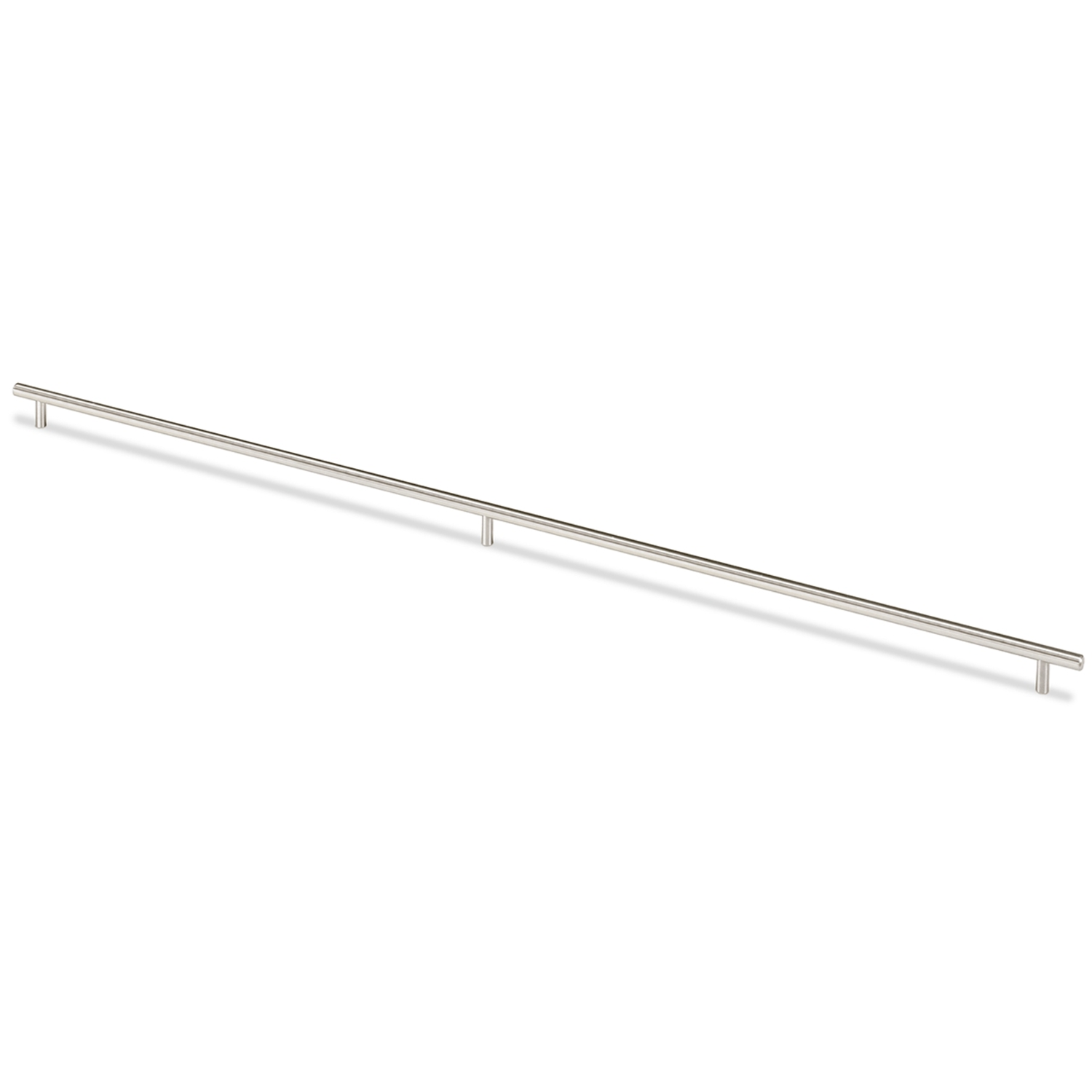 Poignée barre Salvia, entraxe de perçages 640, L 1340 mm, H 35 mm, ø 14 mm, Inox brossé