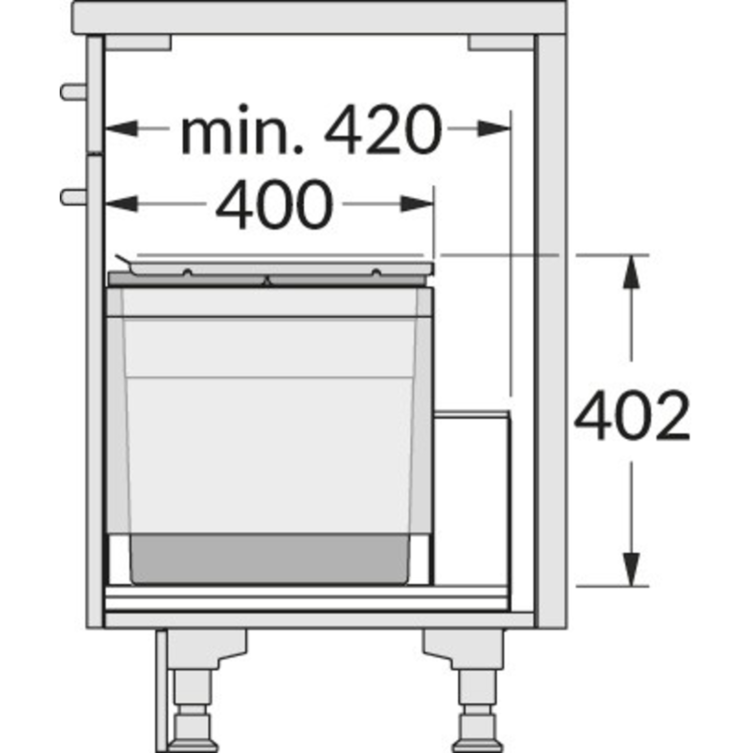Hailo triple XL 60cm 56l (3 emmers) 1x28l + 2x13l + 1x28l + 2x13l + 1 deksel voor 13l