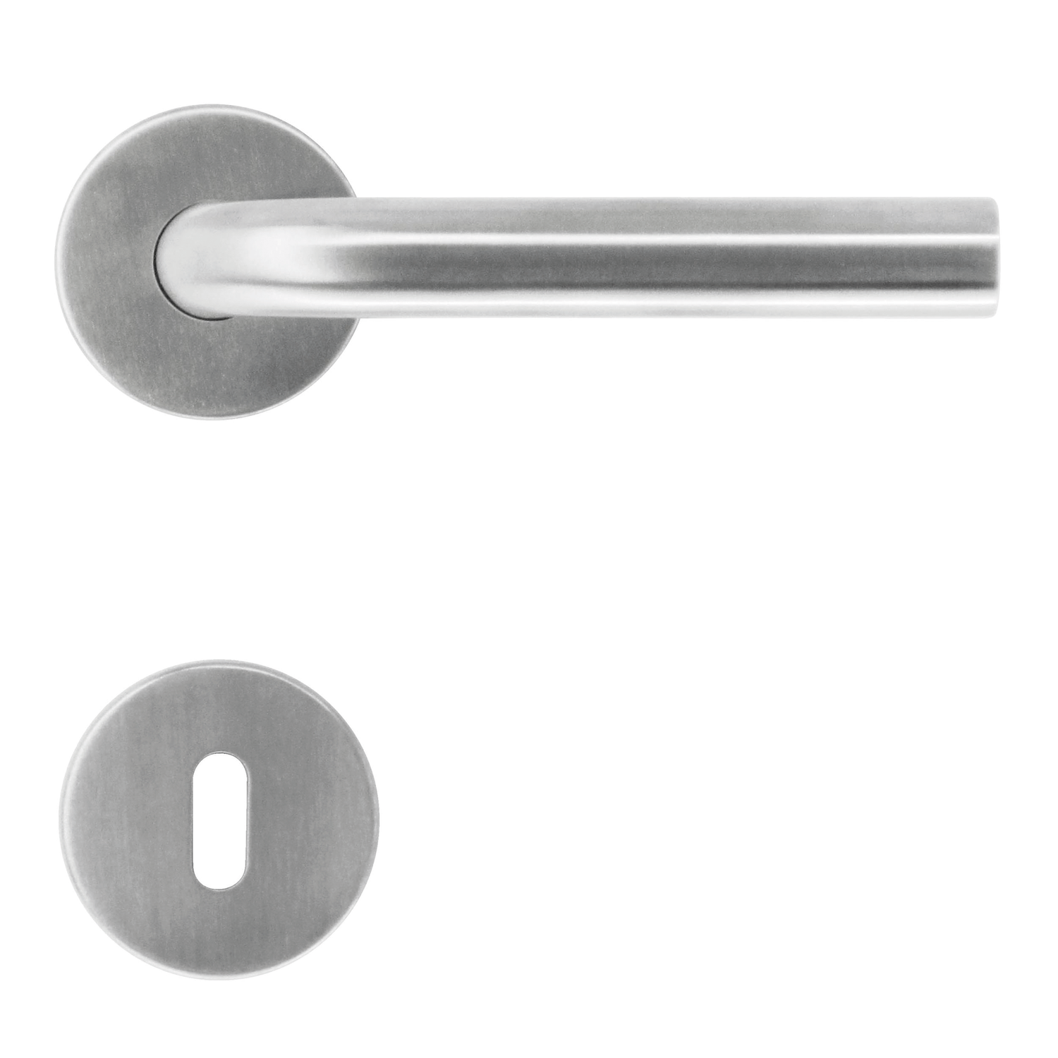 Deurkruk Pro l shape 19mm inox plus r+e