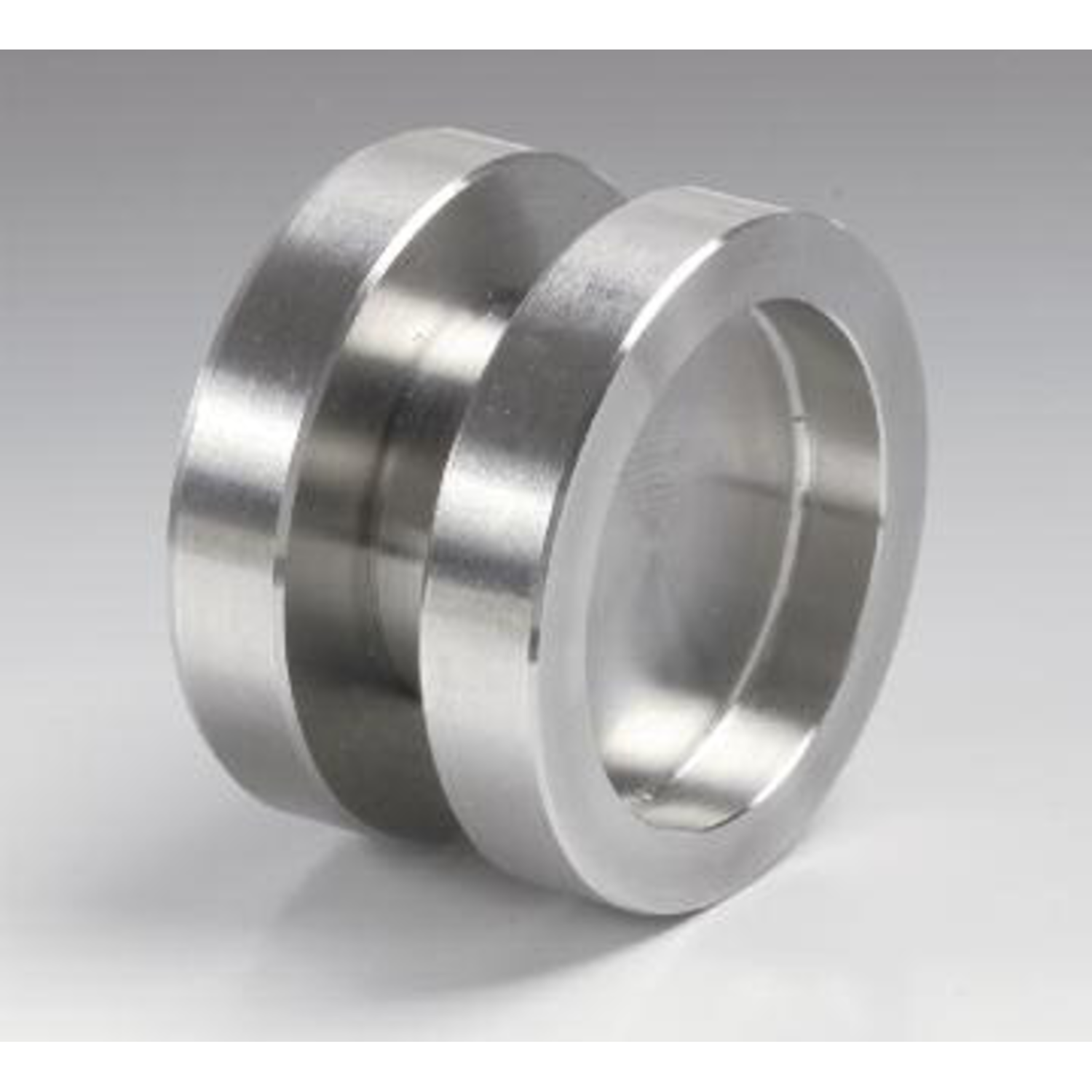 Paar ronde handgrepen, voor 8/12 mm glas, B40 L8, rvs cnc bewerkt